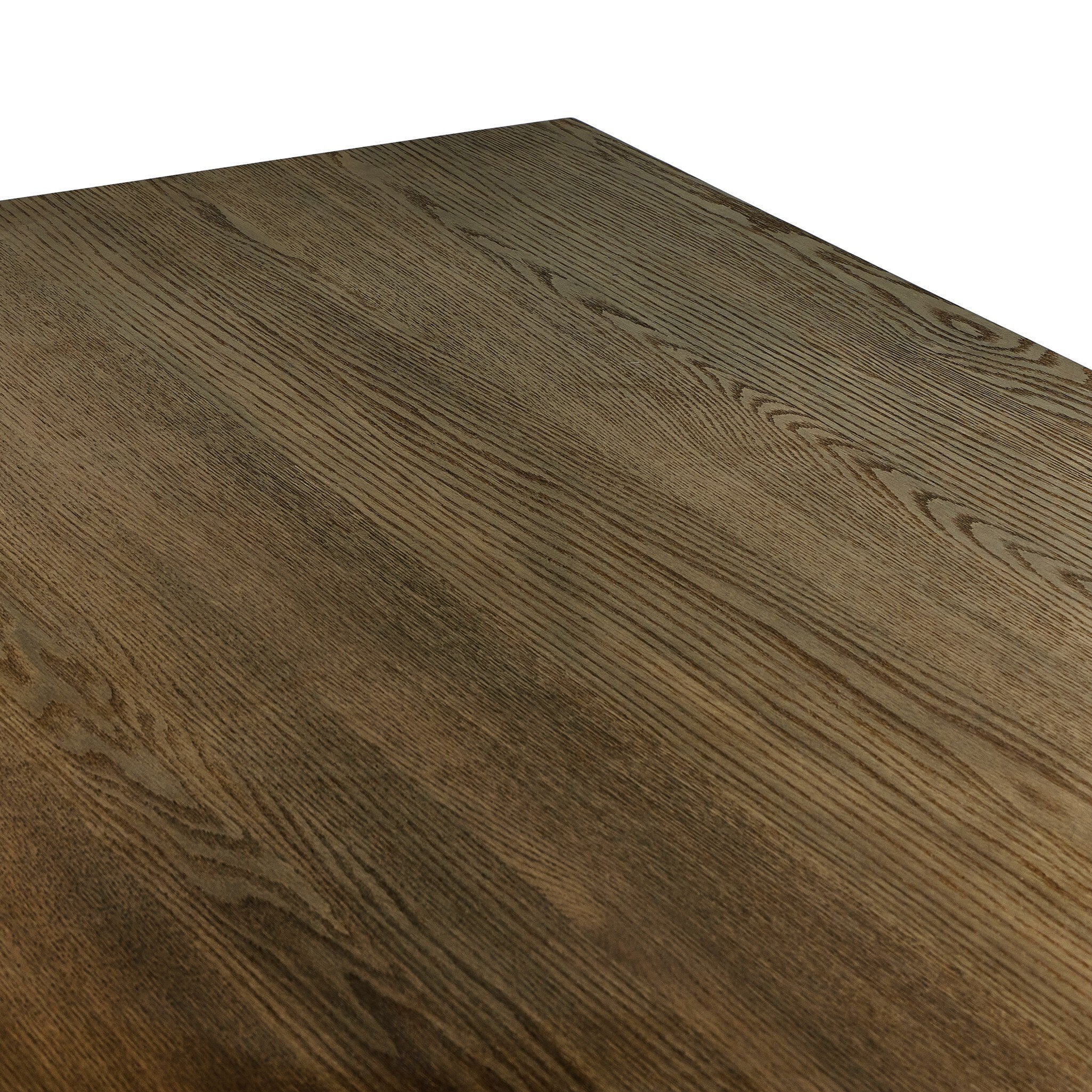 Four Hands Gardendale Kitchen Island — Tan Oak-Tan Oak Veneer-Black Iron
