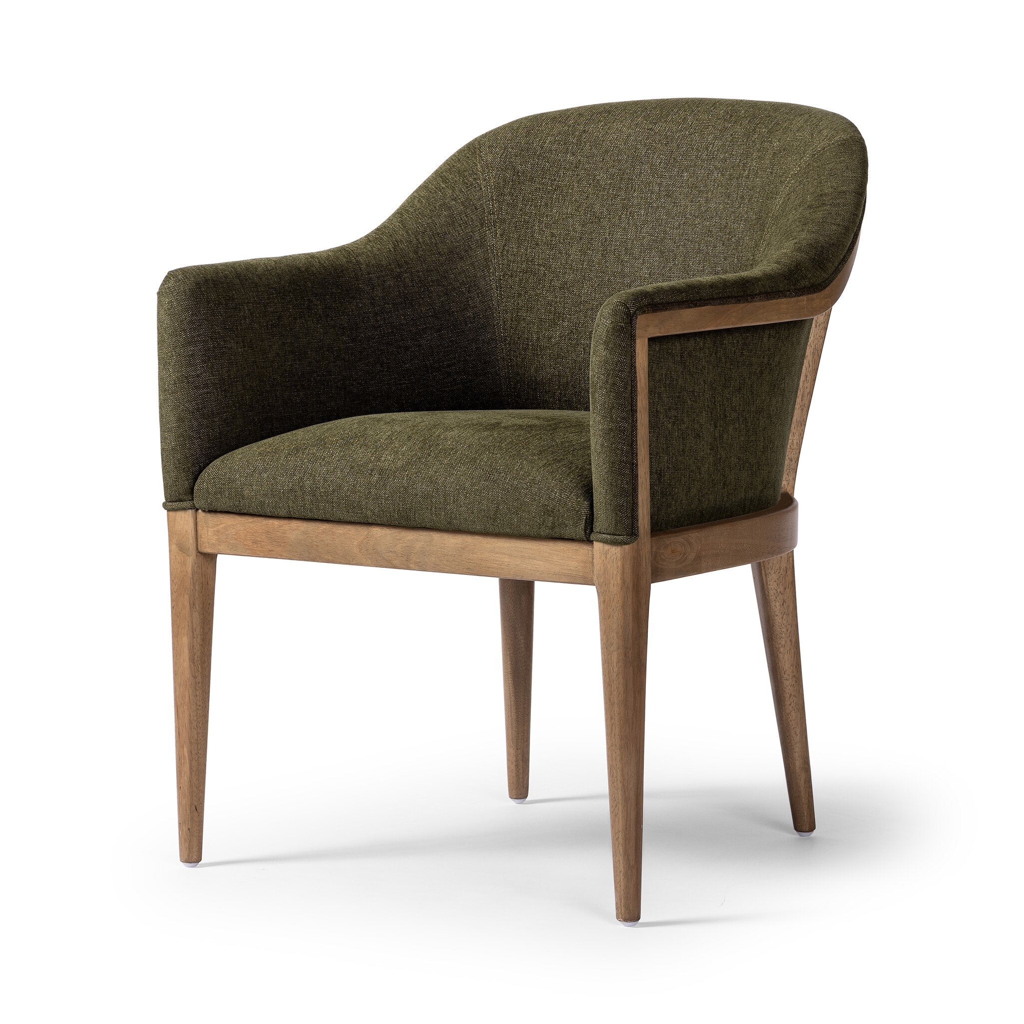 Four Hands Colston Dining Chair — Sutton Olive-Warm Buff Parawood
