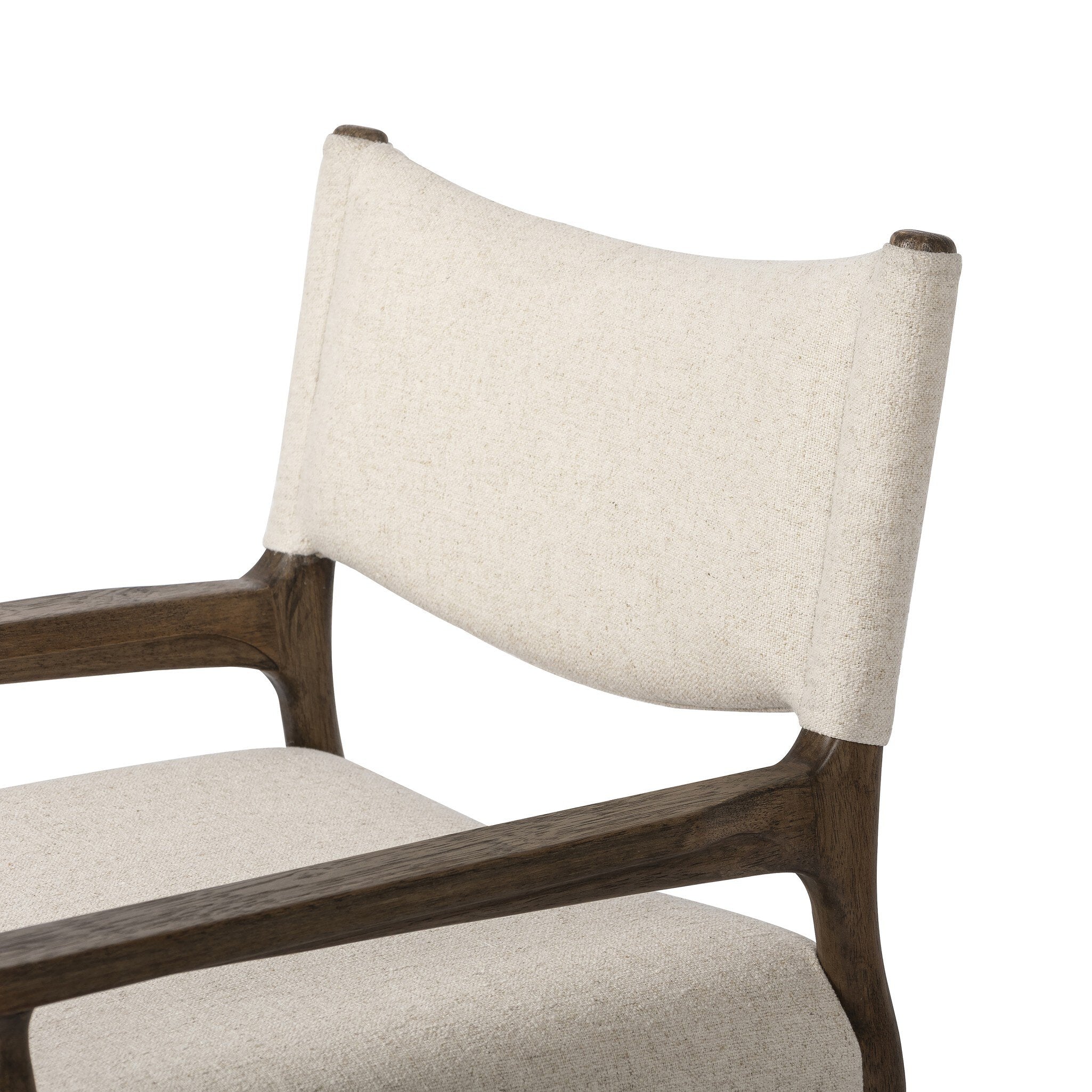 Four Hands Jayla Dining Armchair — Antwerp Natural-Antique Walnut