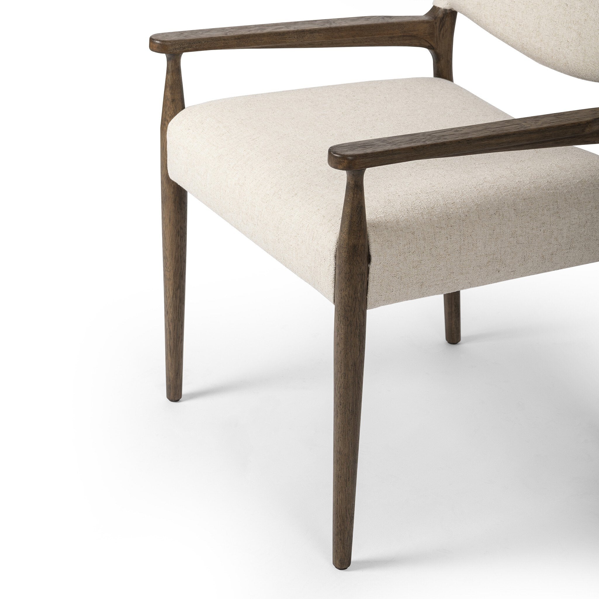 Four Hands Jayla Dining Armchair — Antwerp Natural-Antique Walnut