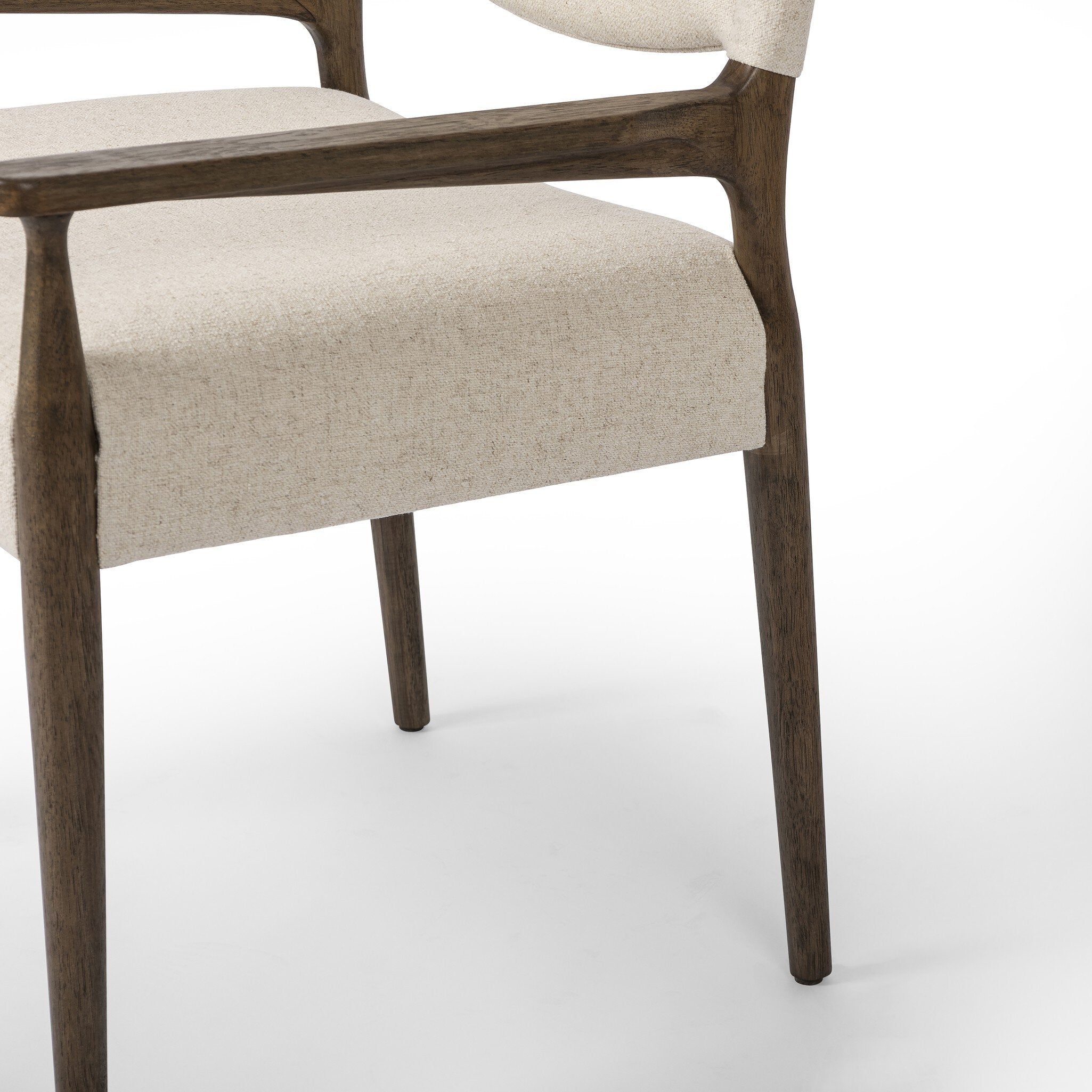 Four Hands Jayla Dining Armchair — Antwerp Natural-Antique Walnut