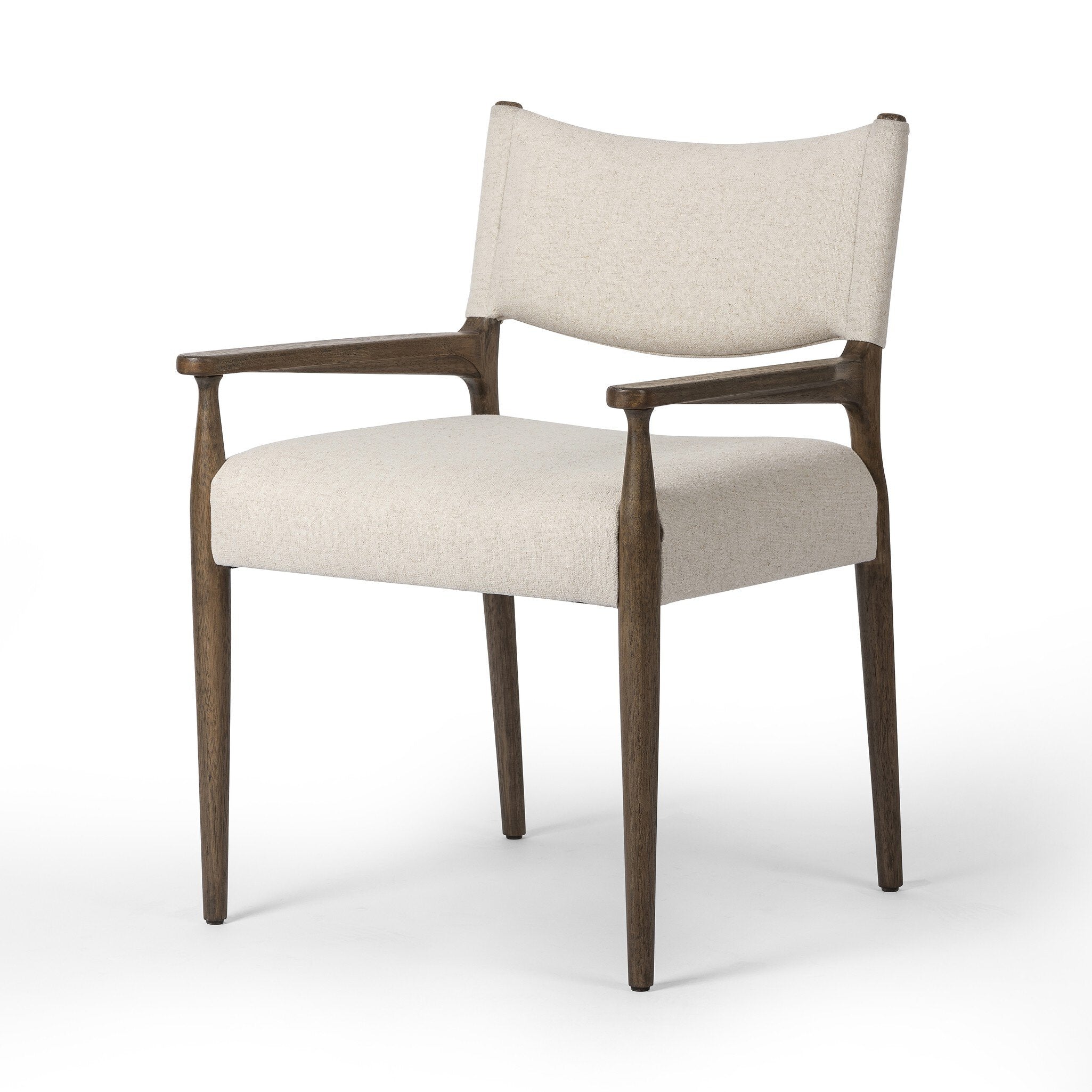 Four Hands Jayla Dining Armchair — Antwerp Natural-Antique Walnut