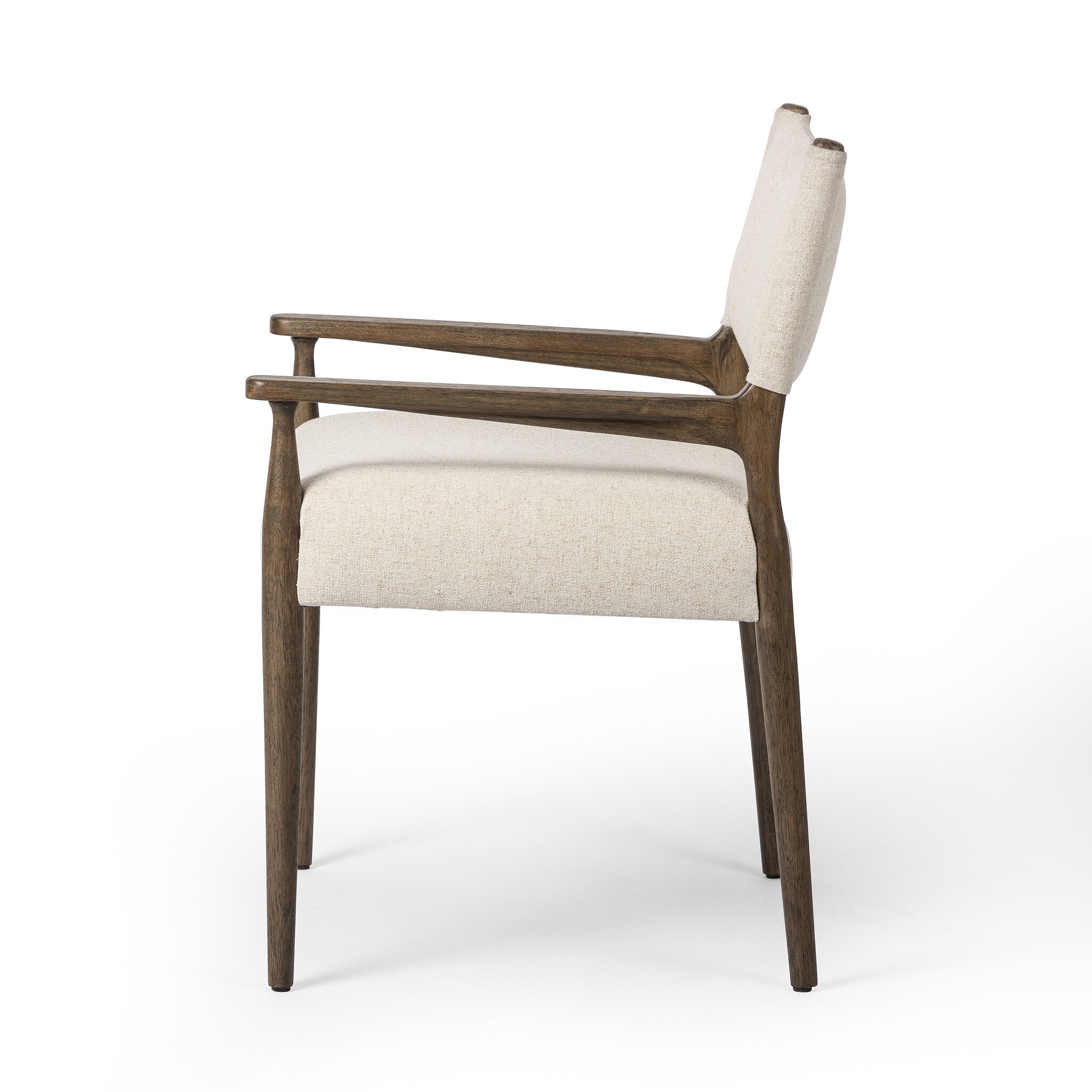 Four Hands Jayla Dining Armchair — Antwerp Natural-Antique Walnut