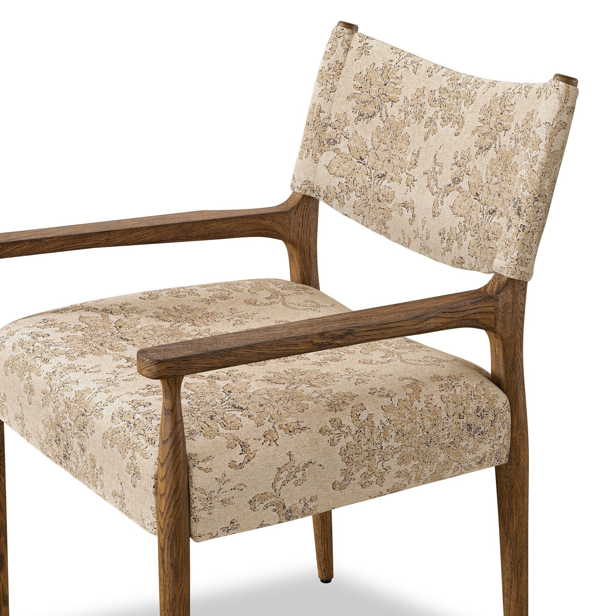 Four Hands Jayla Dining Armchair — Fallingbrook Natural-Toasted Oak