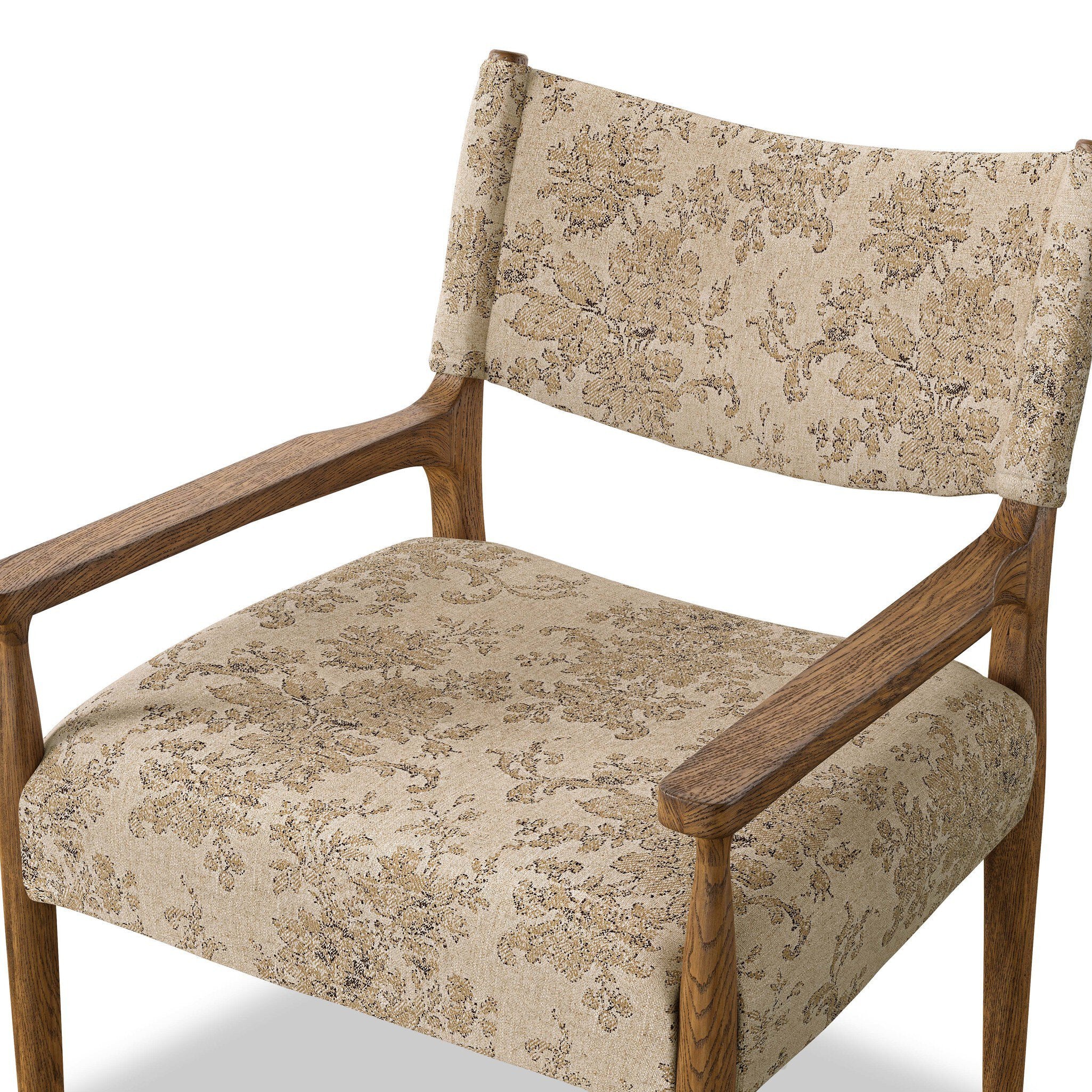 Four Hands Jayla Dining Armchair — Fallingbrook Natural-Toasted Oak