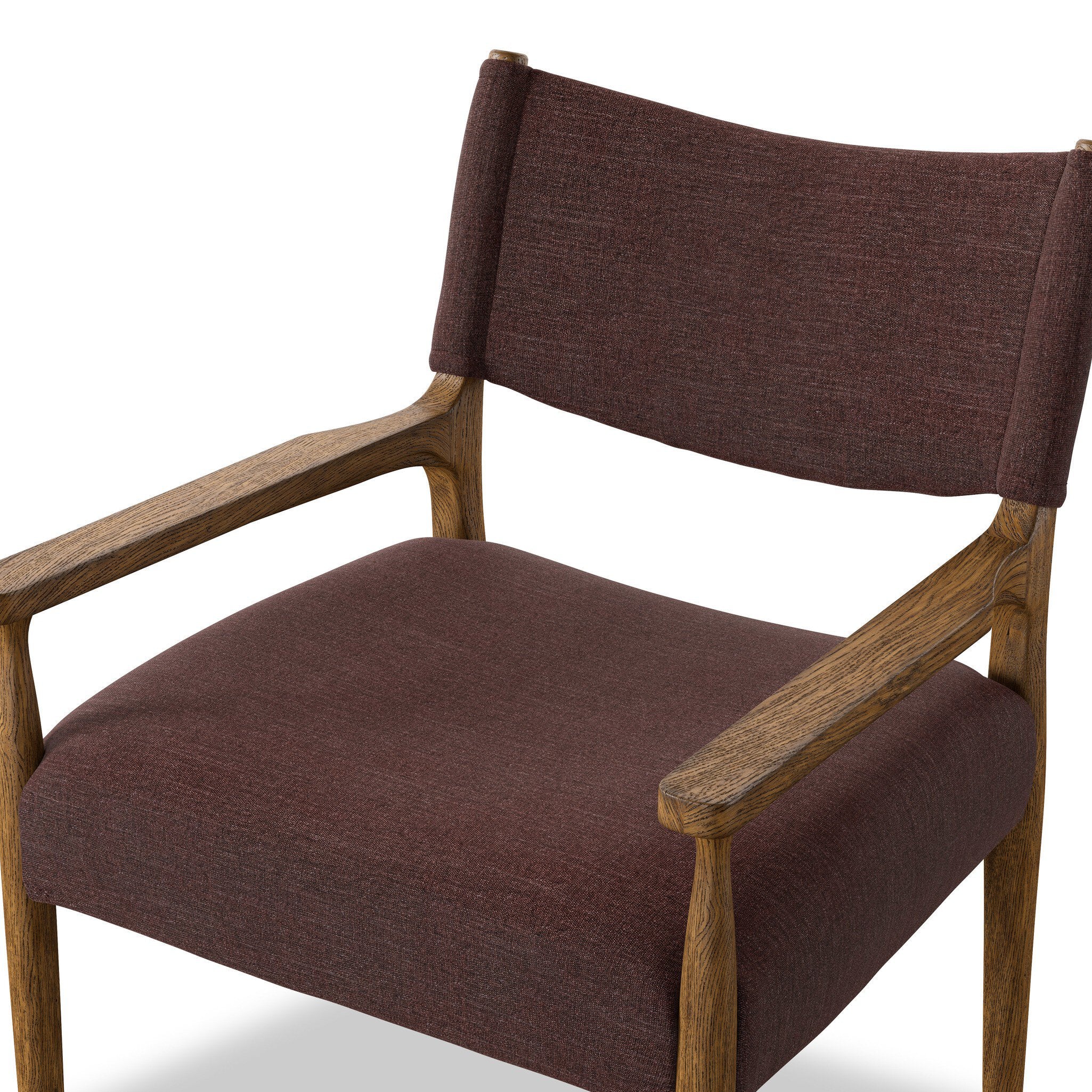 Four Hands Jayla Dining Armchair — Laughlin Plum-Toasted Oak
