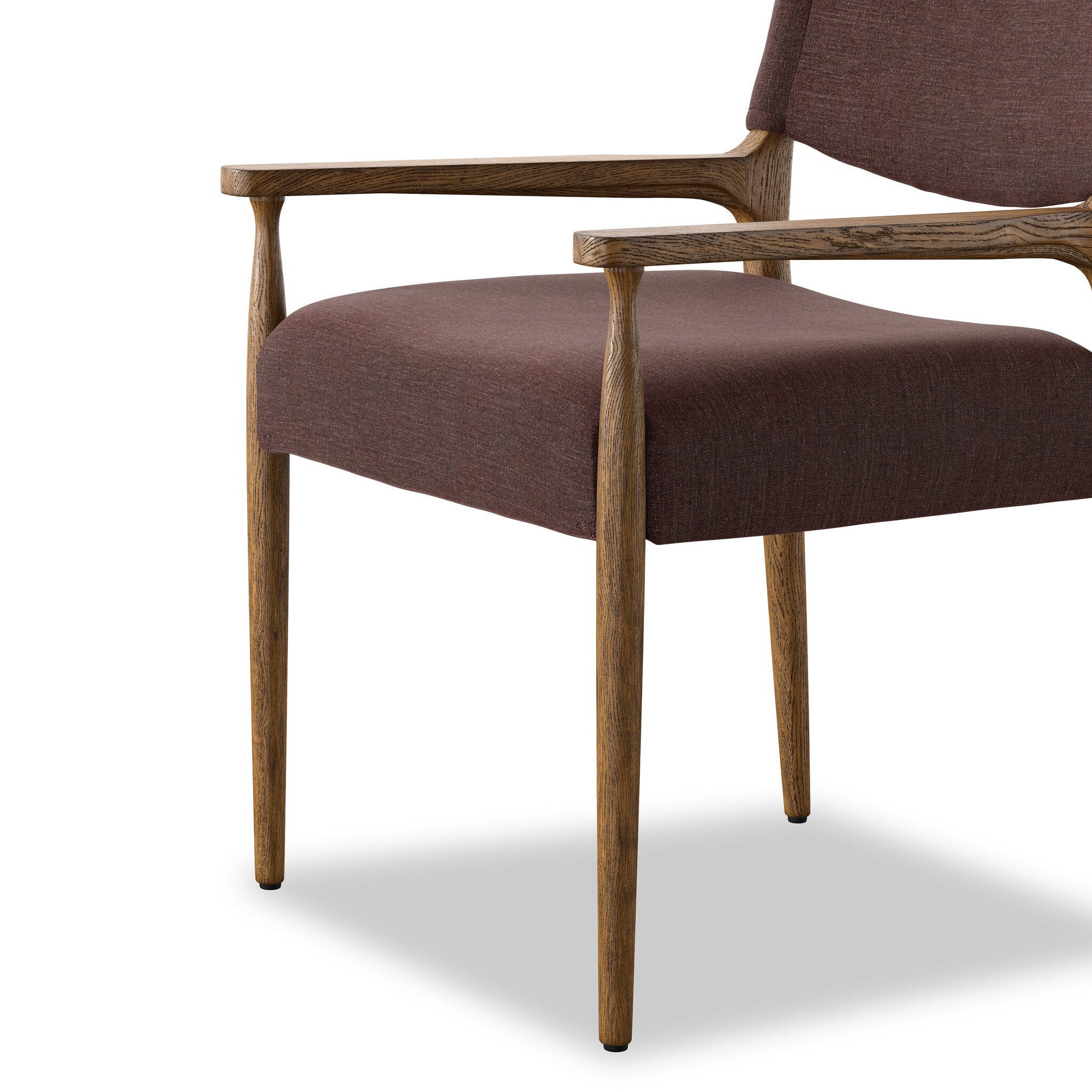 Four Hands Jayla Dining Armchair — Laughlin Plum-Toasted Oak