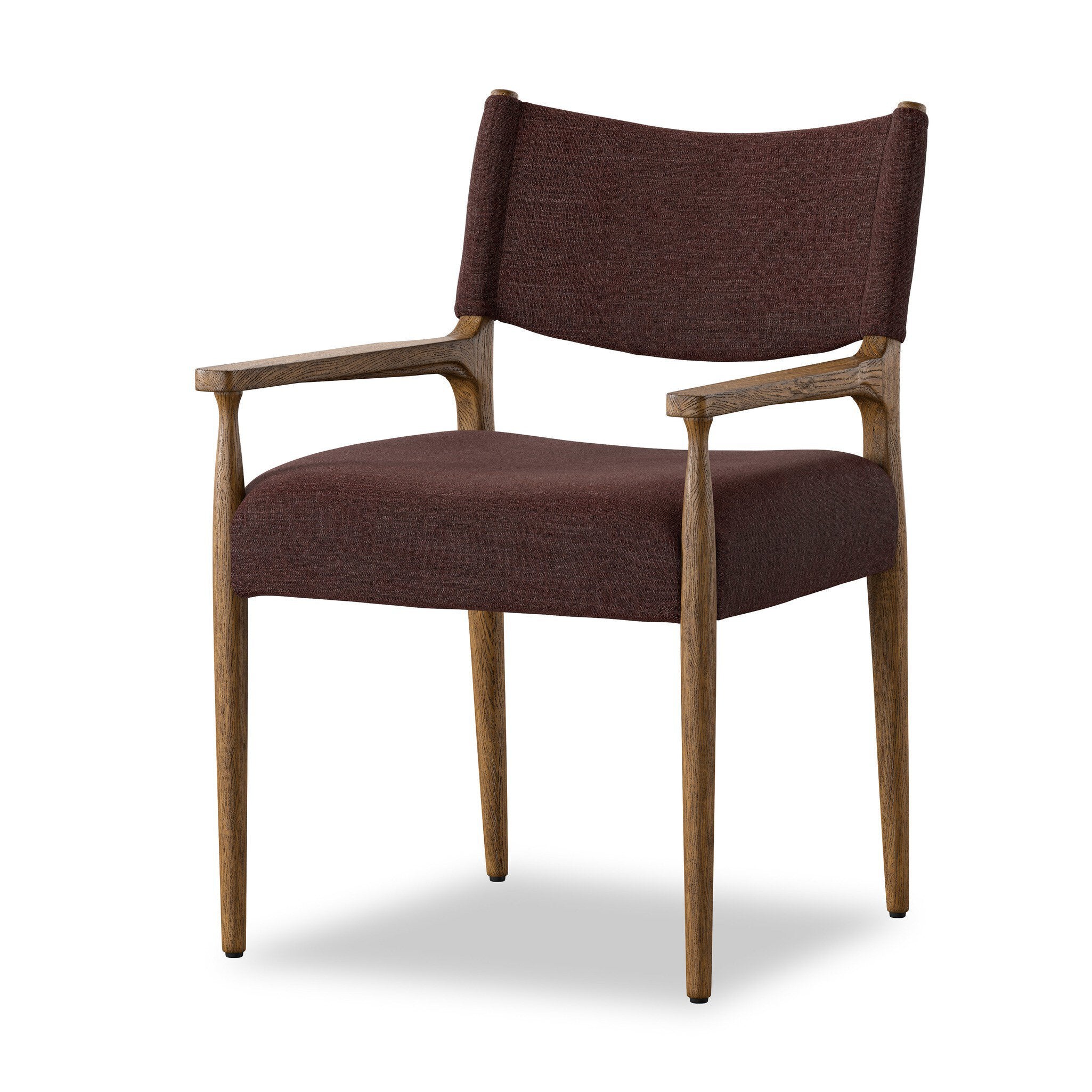 Four Hands Jayla Dining Armchair — Laughlin Plum-Toasted Oak