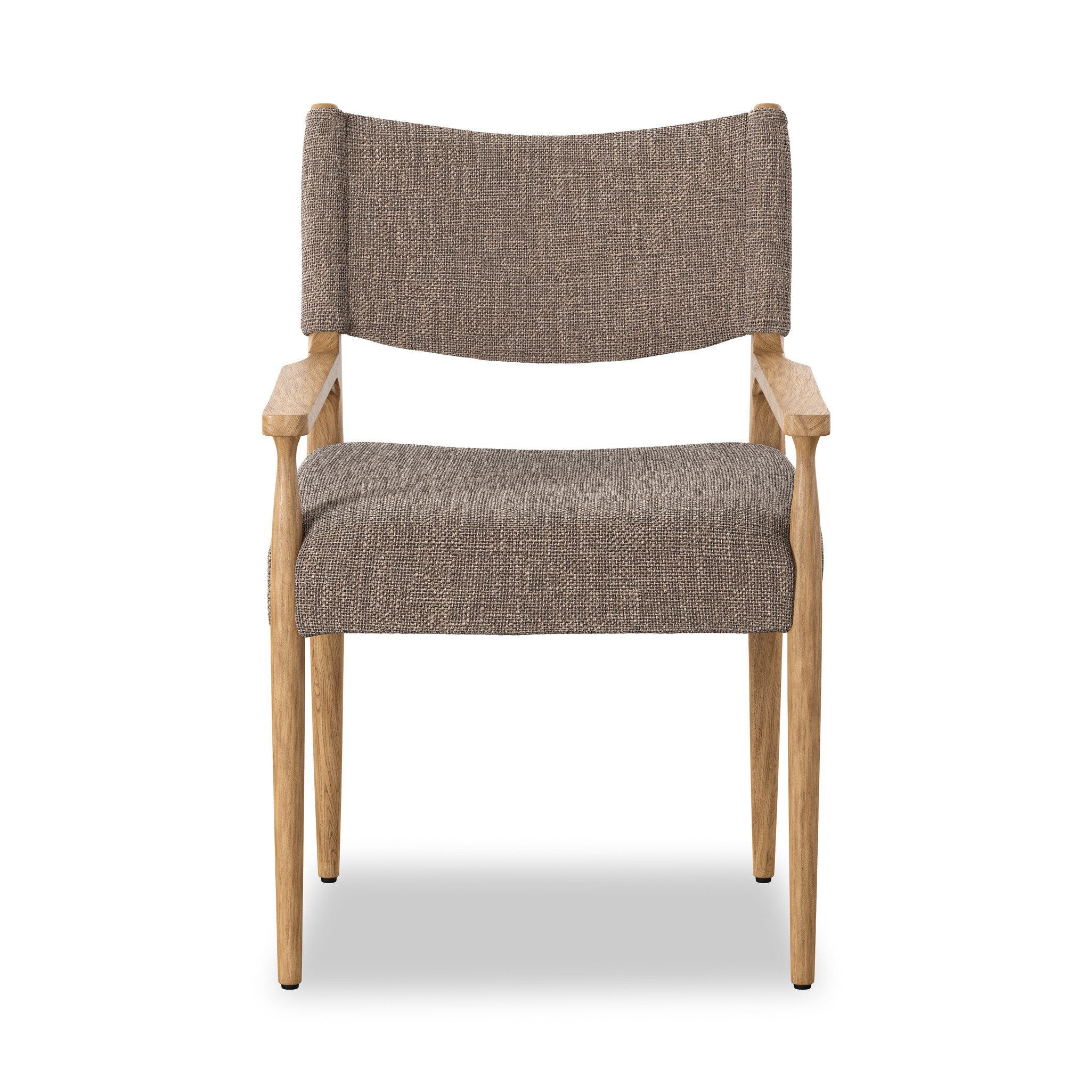 Four Hands Jayla Dining Armchair — Saxon Mink-Natural Oak