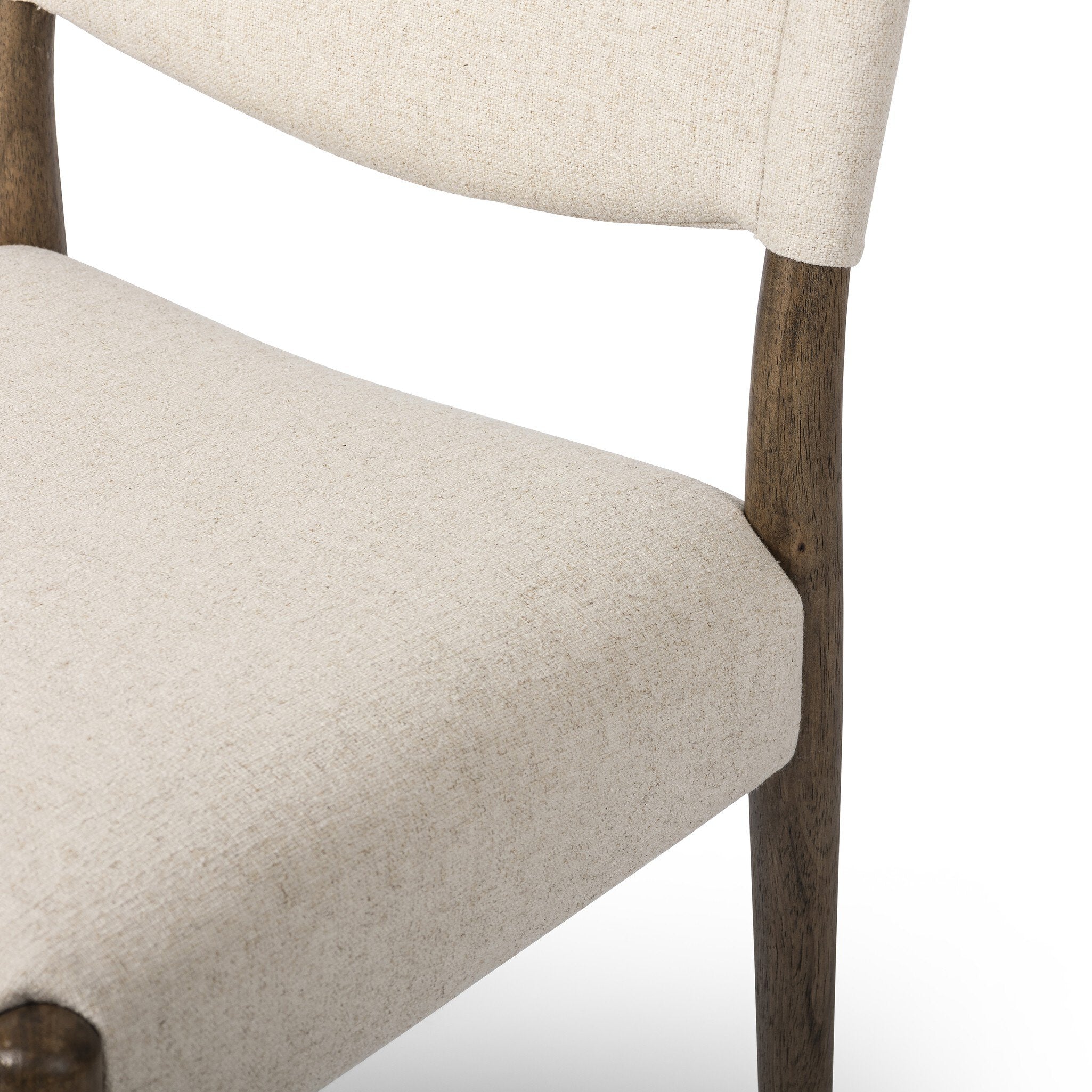 Four Hands Jayla Armless Dining Chair — Antwerp Natural-Antique Walnut