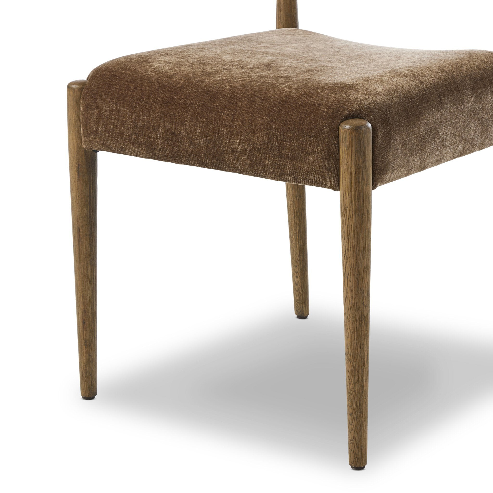 Four Hands Jayla Armless Dining Chair — Altair Mushroom-Toasted Oak