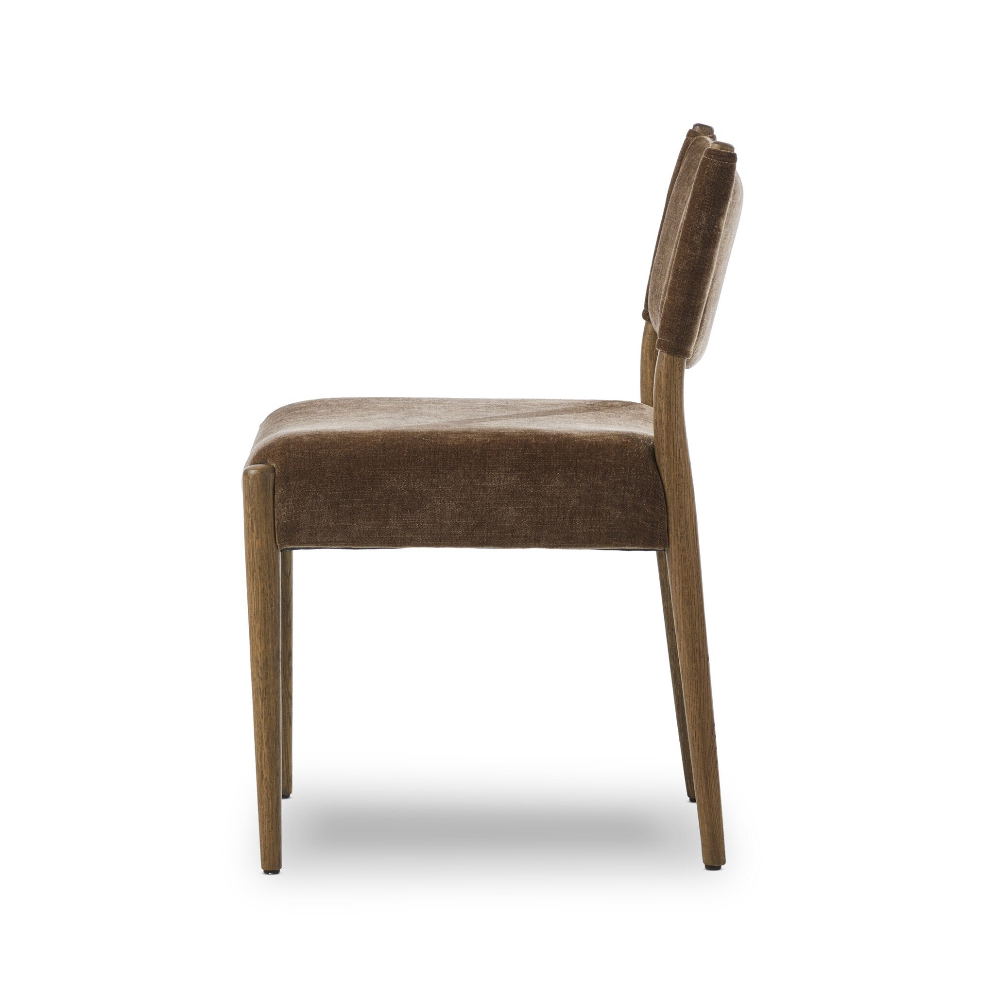 Four Hands Jayla Armless Dining Chair — Altair Mushroom-Toasted Oak