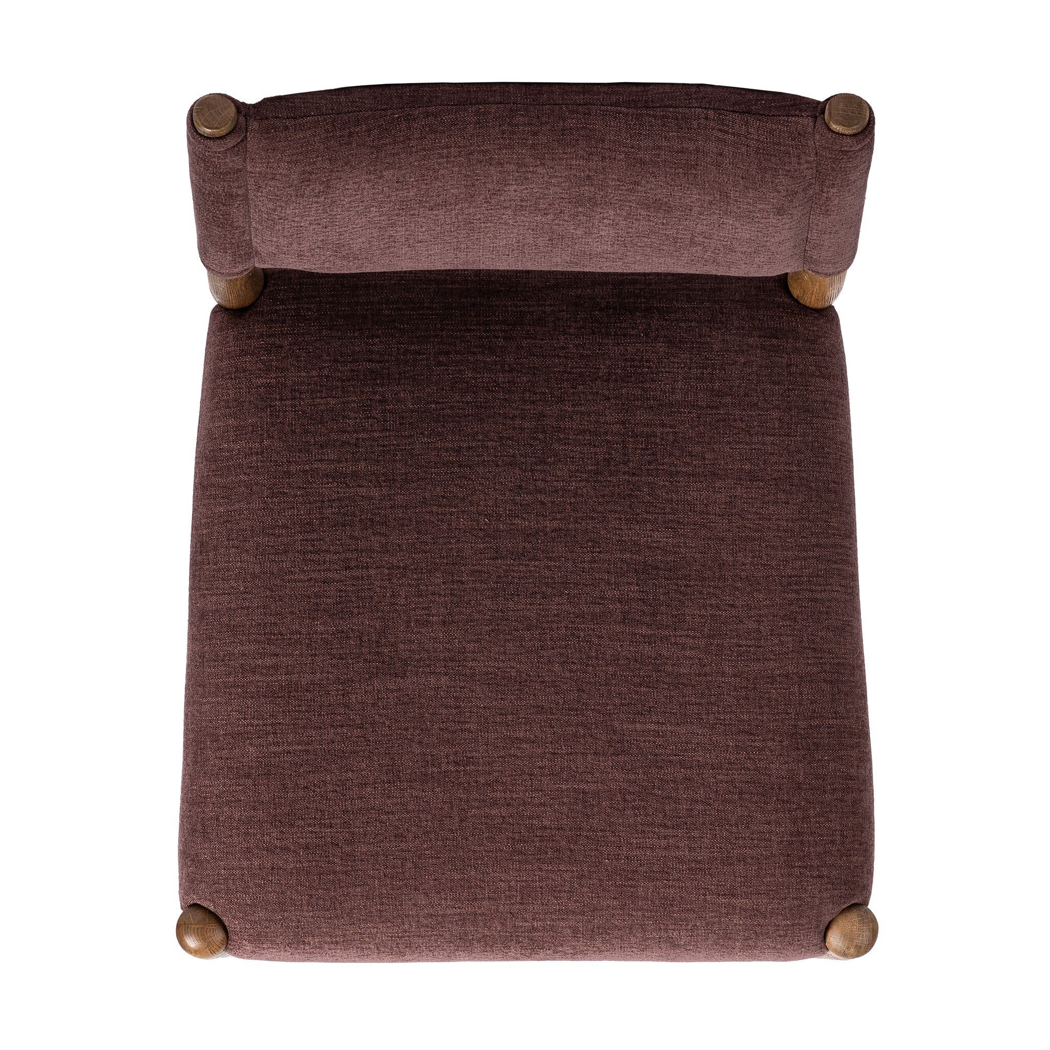 Four Hands Jayla Armless Dining Chair — Laughlin Plum-Toasted Oak