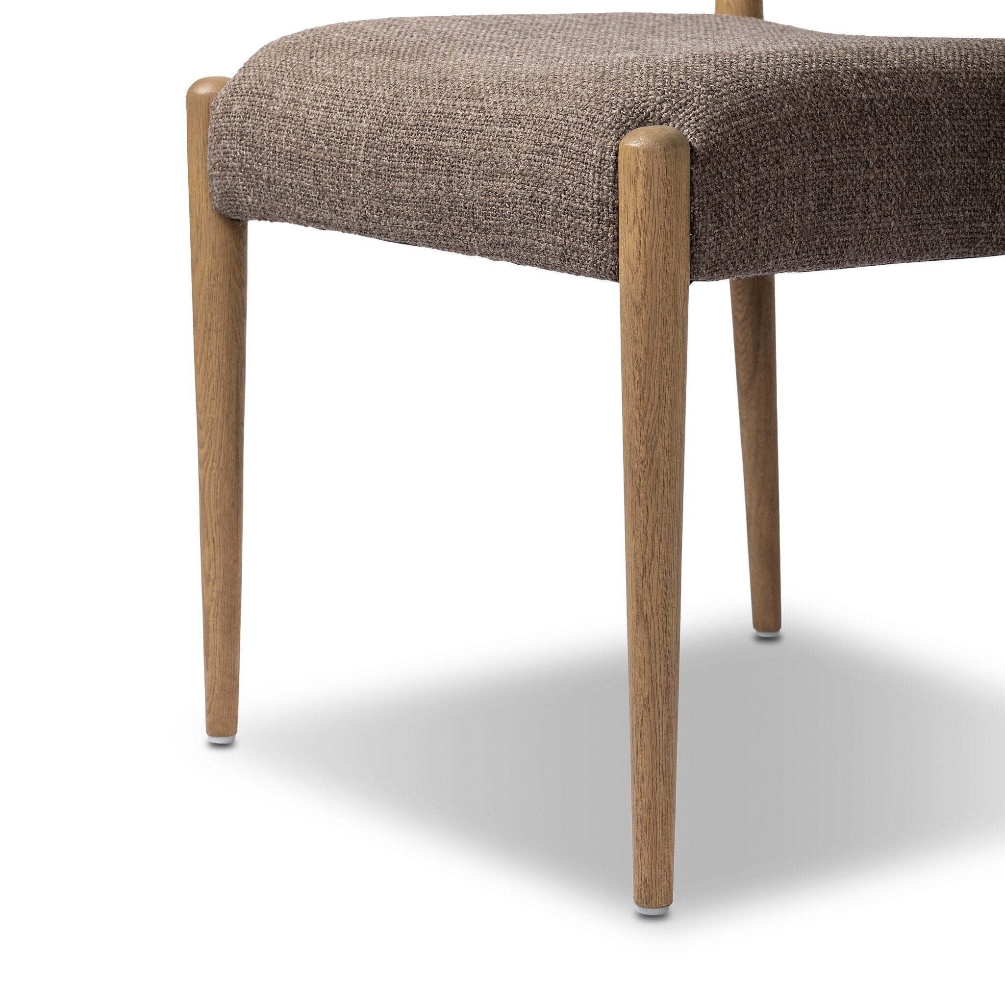Four Hands Jayla Armless Dining Chair — Saxon Mink-Natural Oak