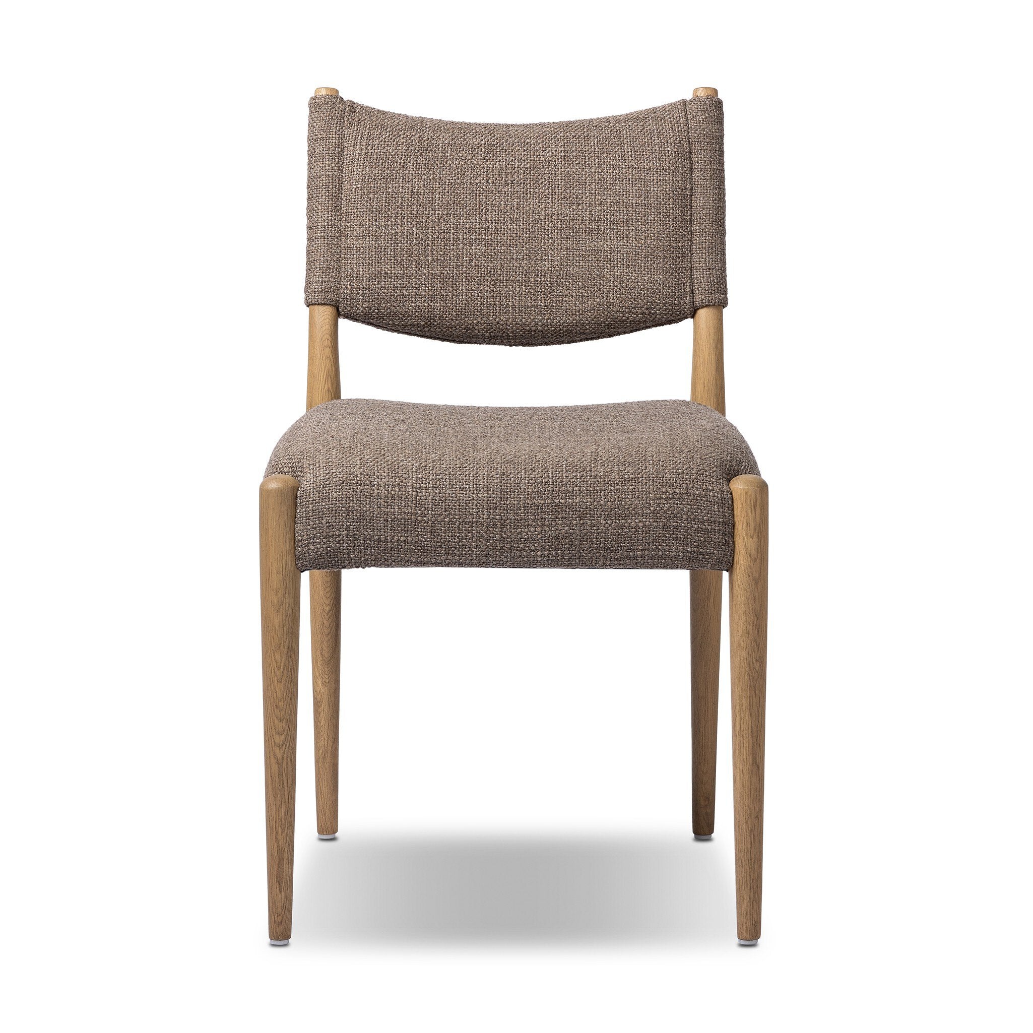 Four Hands Jayla Armless Dining Chair — Saxon Mink-Natural Oak