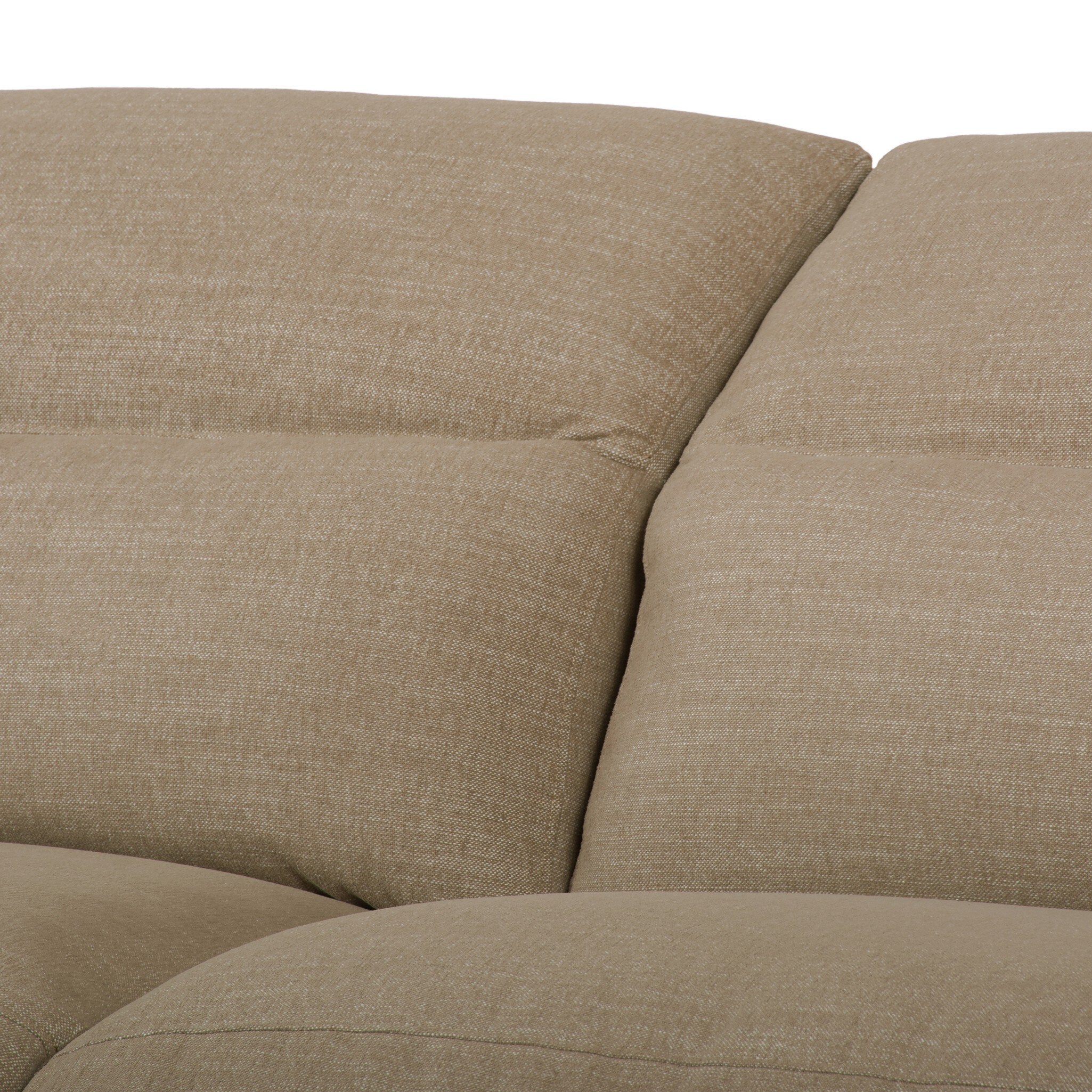 Four Hands Radley Power Recliner 3-Piece Sectional W/ Chaise — Crypton Nomad Taupe