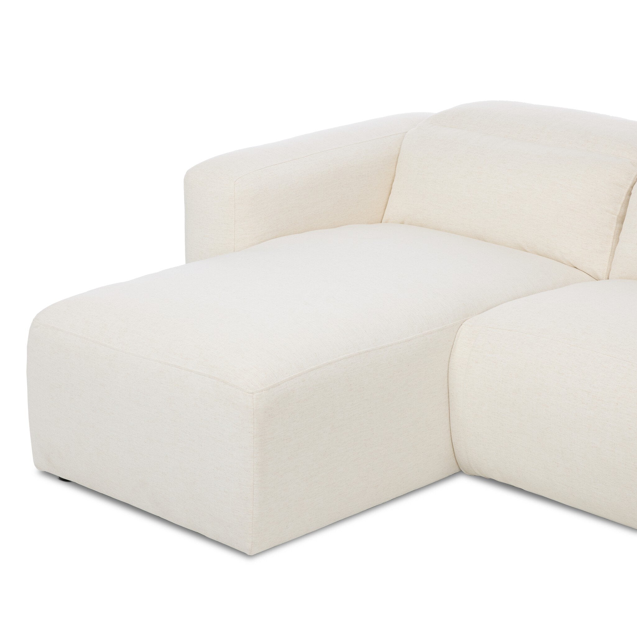 Four Hands Radley Power Recliner 3-Piece Sectional W/ Chaise — Crypton Nomad Snow