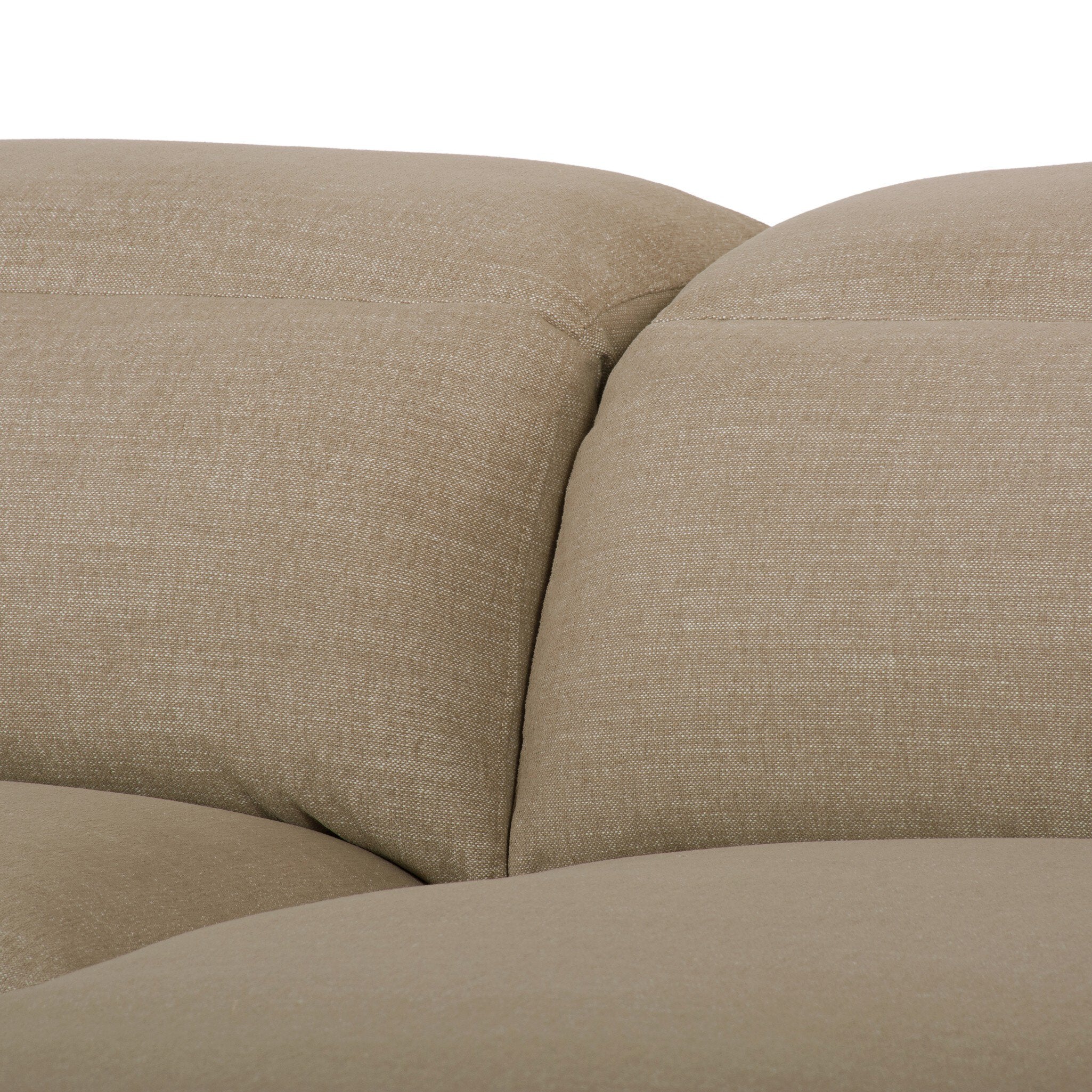 Four Hands Radley Power Recliner 3-Piece Sectional W/ Chaise — Crypton Nomad Taupe