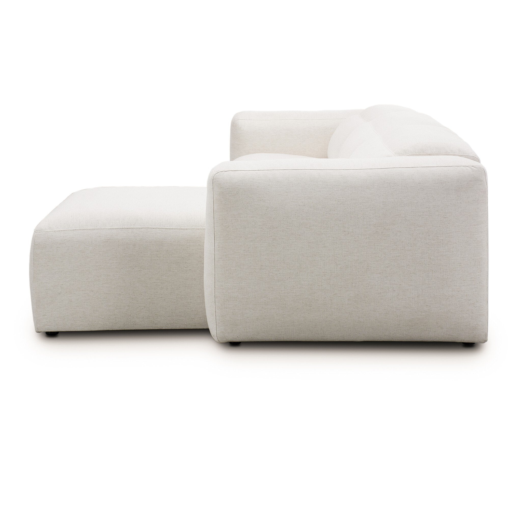 Four Hands Radley Power Recliner 3-Piece Sectional W/ Chaise — Crypton Nomad Snow