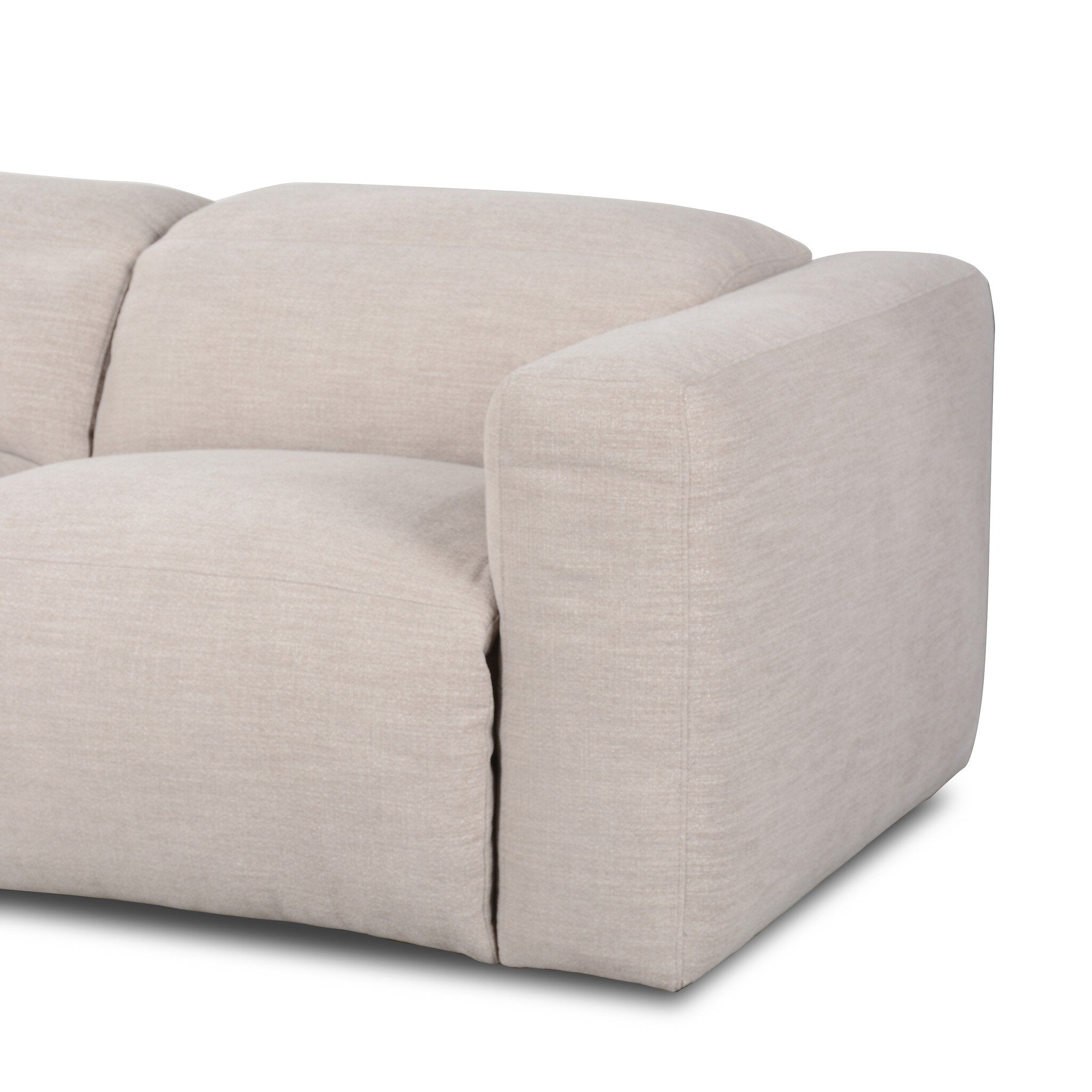 Four Hands Radley Power Recliner 3-Piece Sectional — Laken Stone