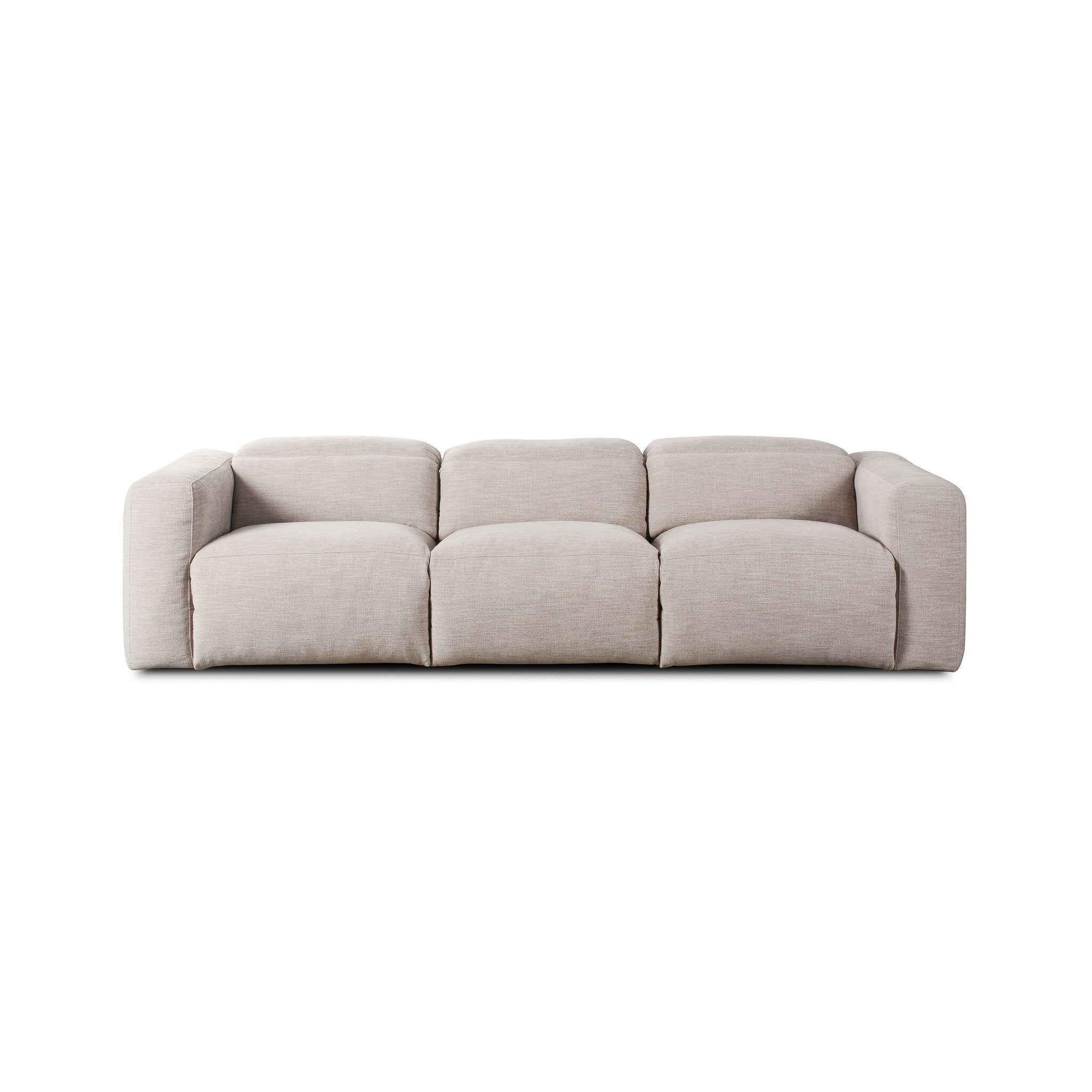 Four Hands Radley Power Recliner 3-Piece Sectional — Laken Stone