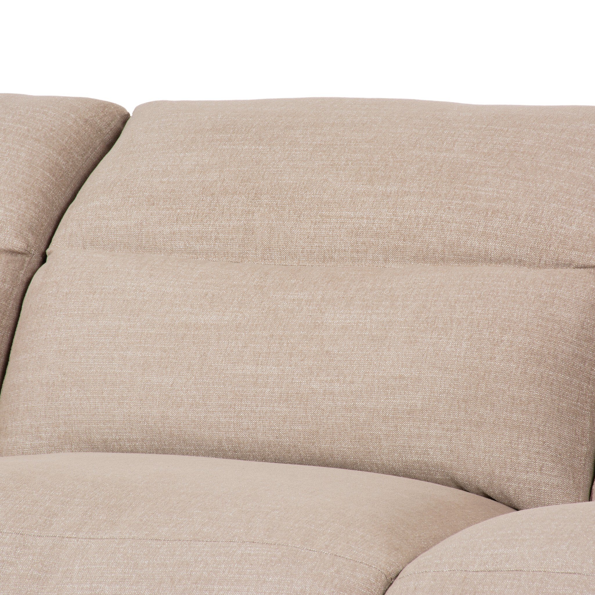 Four Hands Radley Power Recliner 3-Piece Sectional — Crypton Nomad Taupe