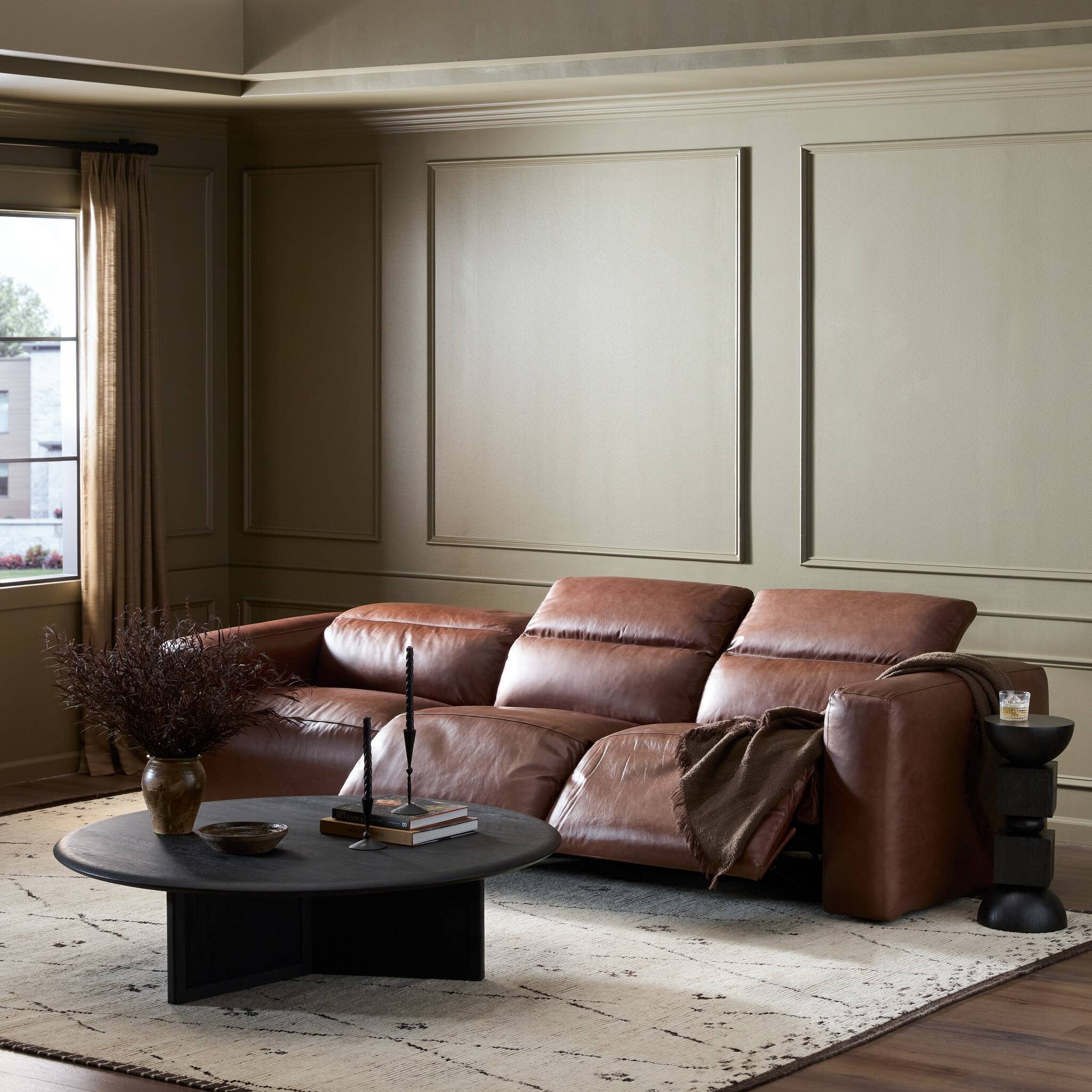 Four Hands Radley Power Recliner 3-Piece Sectional — Sonoma Coco