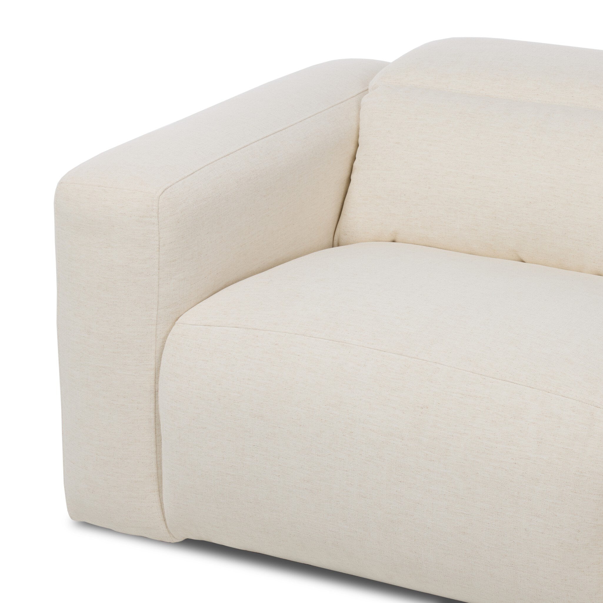 Four Hands Radley Power Recliner 3-Piece Sectional — Crypton Nomad Snow