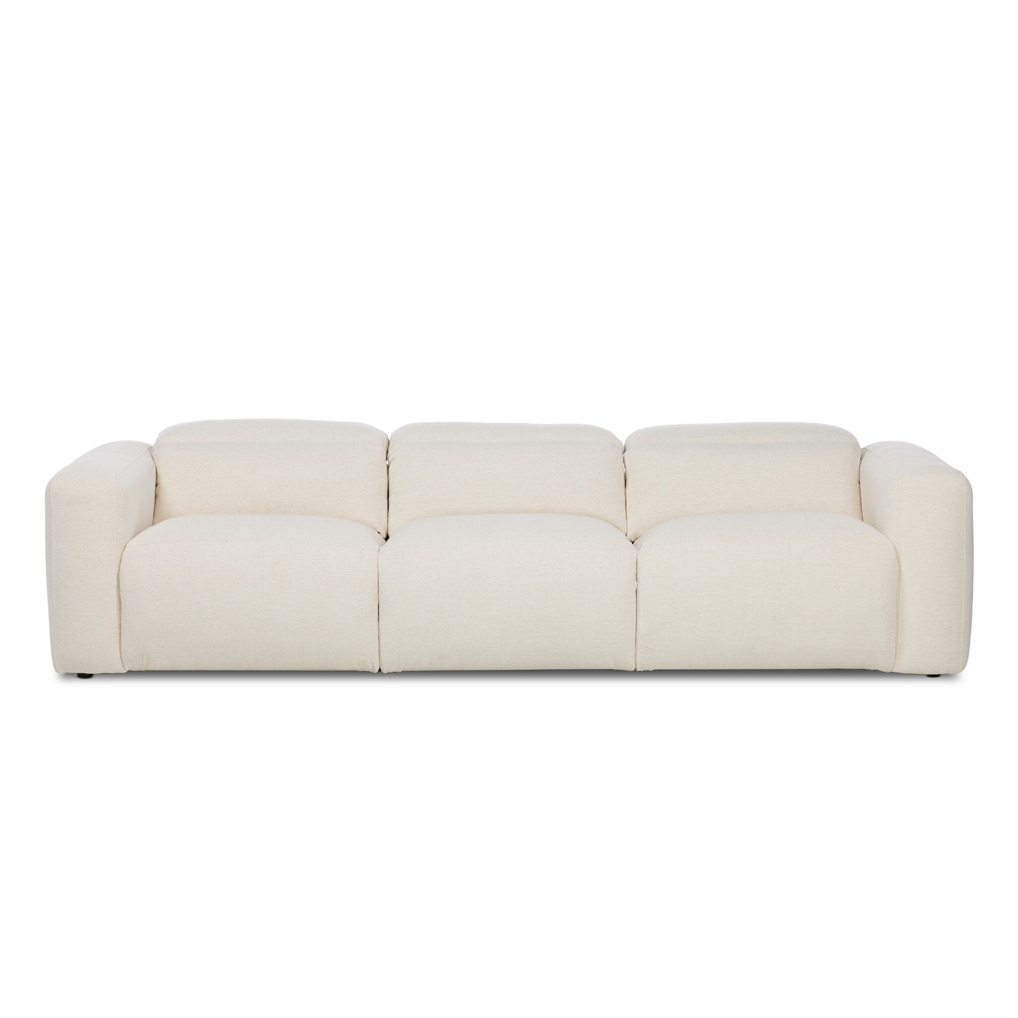 Four Hands Radley Power Recliner 3-Piece Sectional — Crypton Nomad Snow