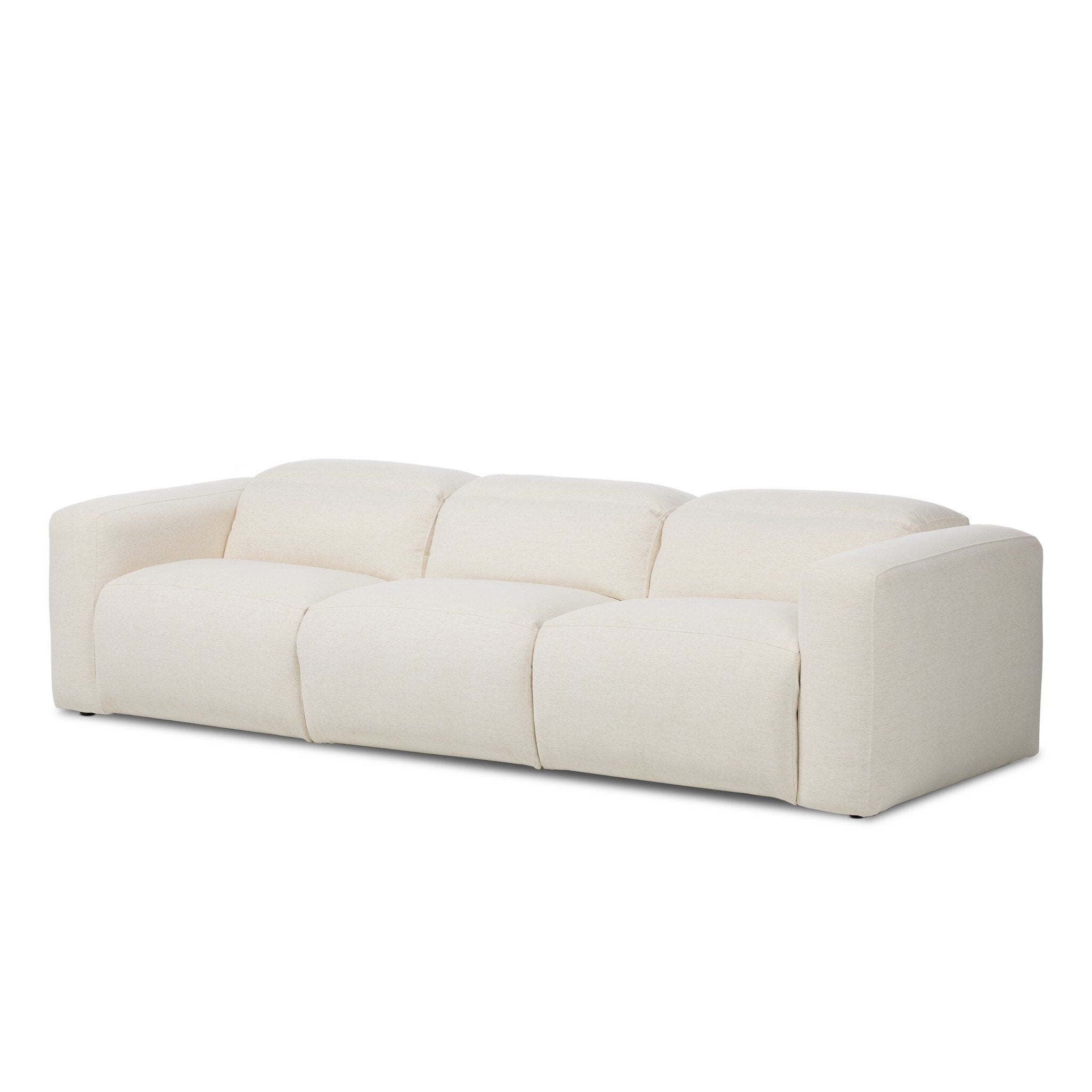 Four Hands Radley Power Recliner 3-Piece Sectional — Crypton Nomad Snow