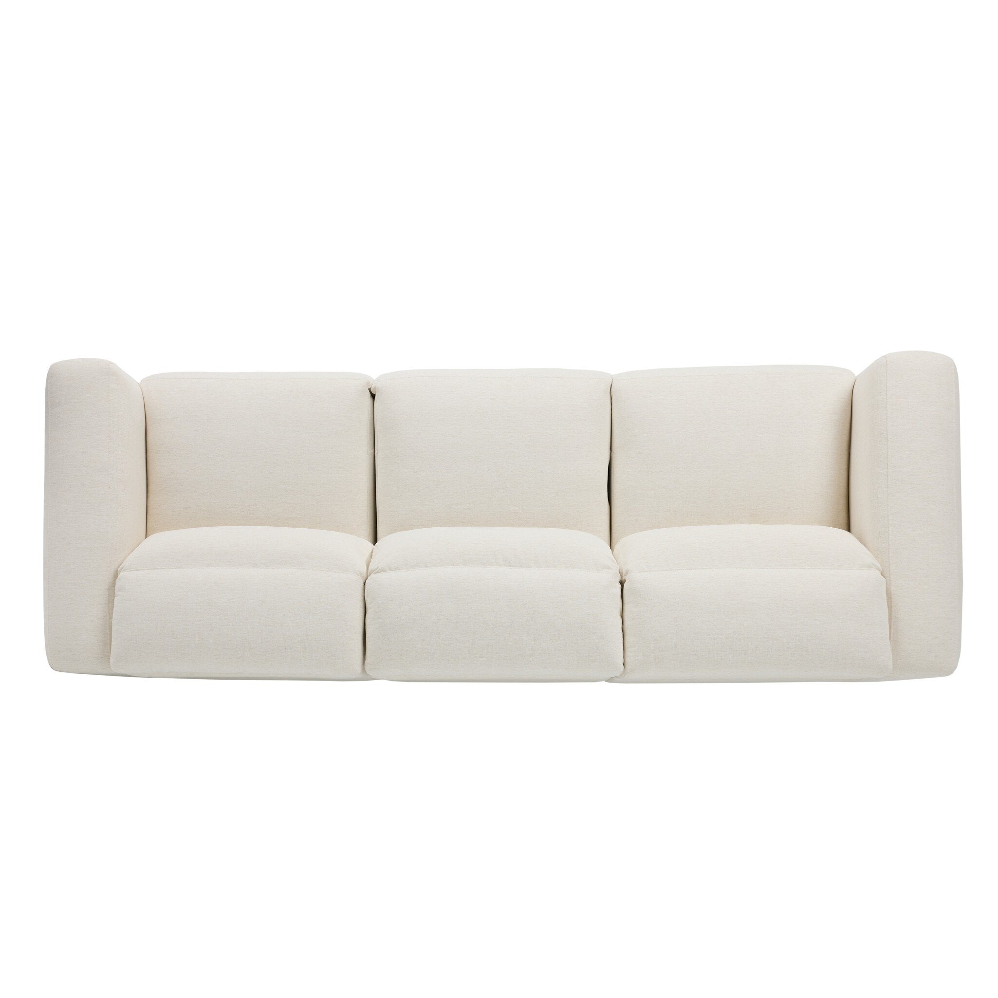 Four Hands Radley Power Recliner 3-Piece Sectional — Crypton Nomad Snow