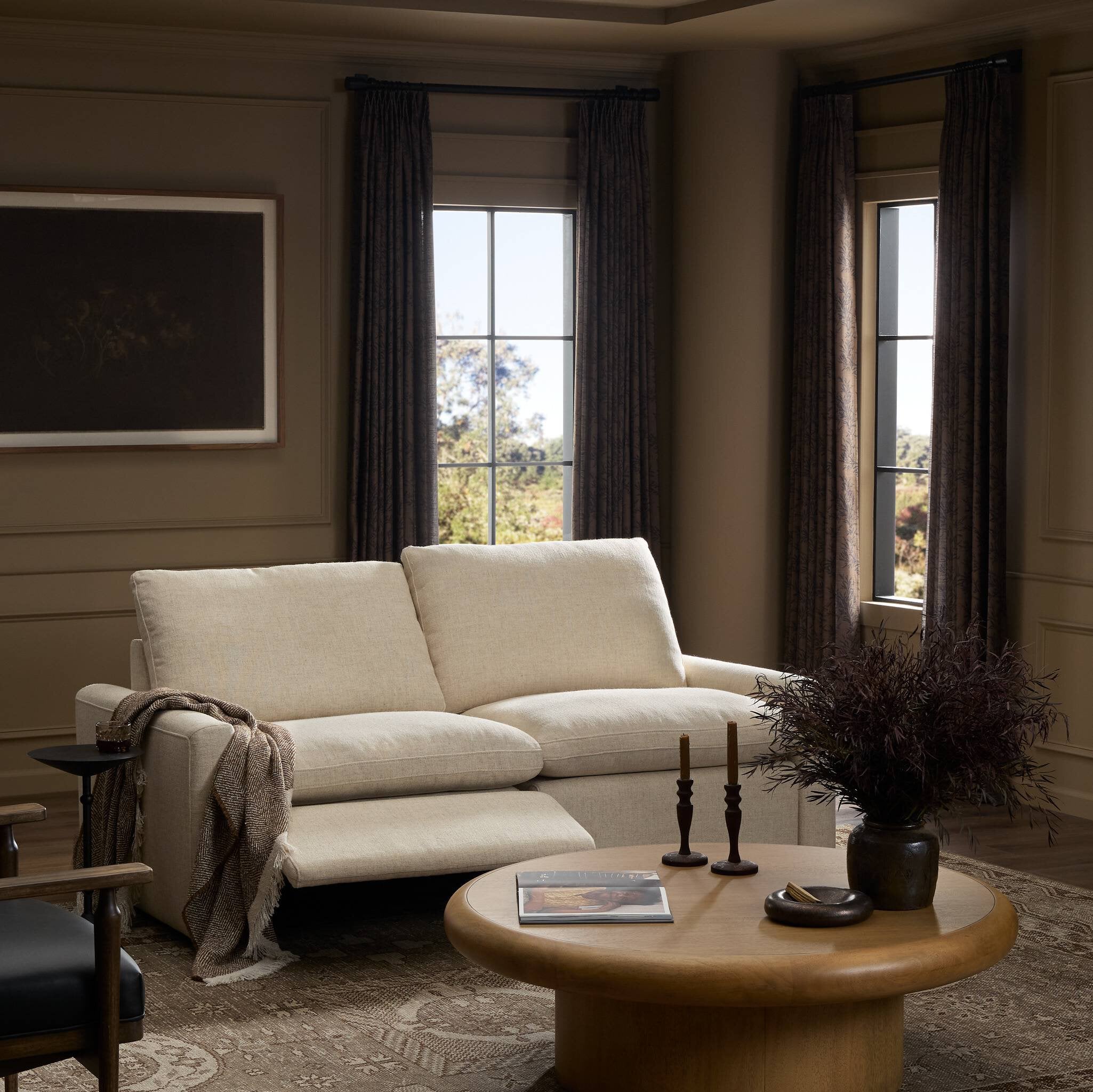 Four Hands Tillery Power Recliner 2-Piece Sectional — Antigo Natural