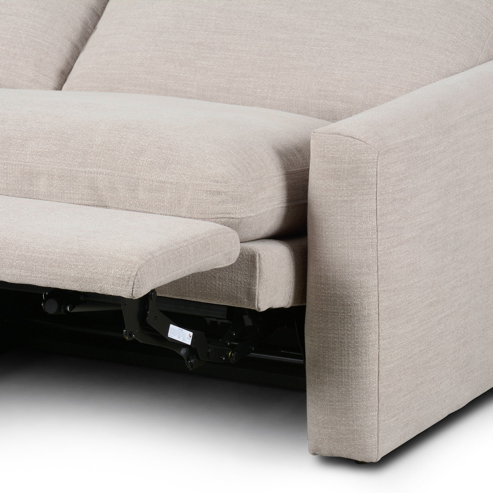 Four Hands Tillery Power Recliner 2-Piece Sectional — Laken Stone