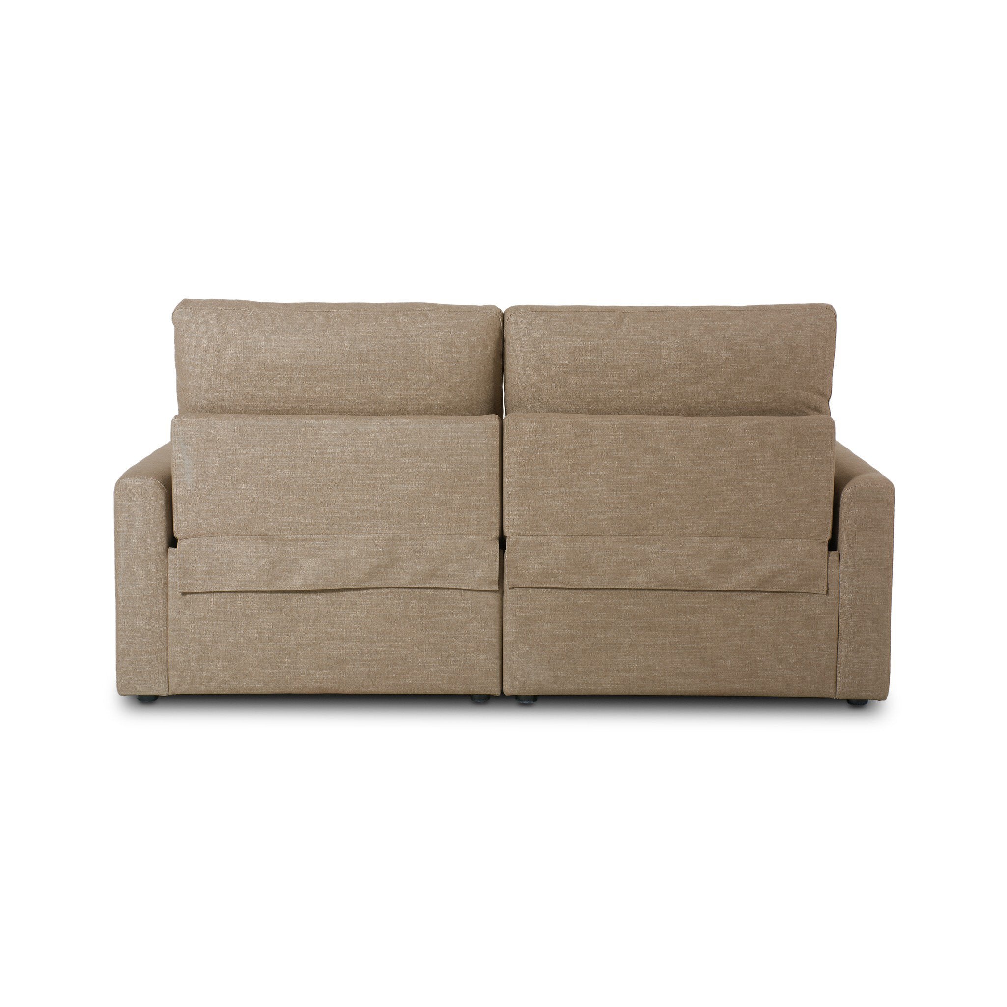 Four Hands Tillery Power Recliner 2-Piece Sectional — Crypton Nomad Taupe