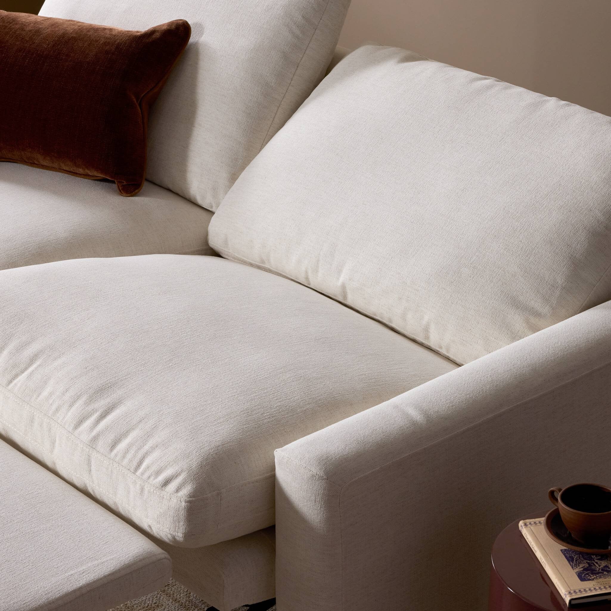 Four Hands Tillery Power Recliner 2-Piece Sectional — Crypton Nomad Snow