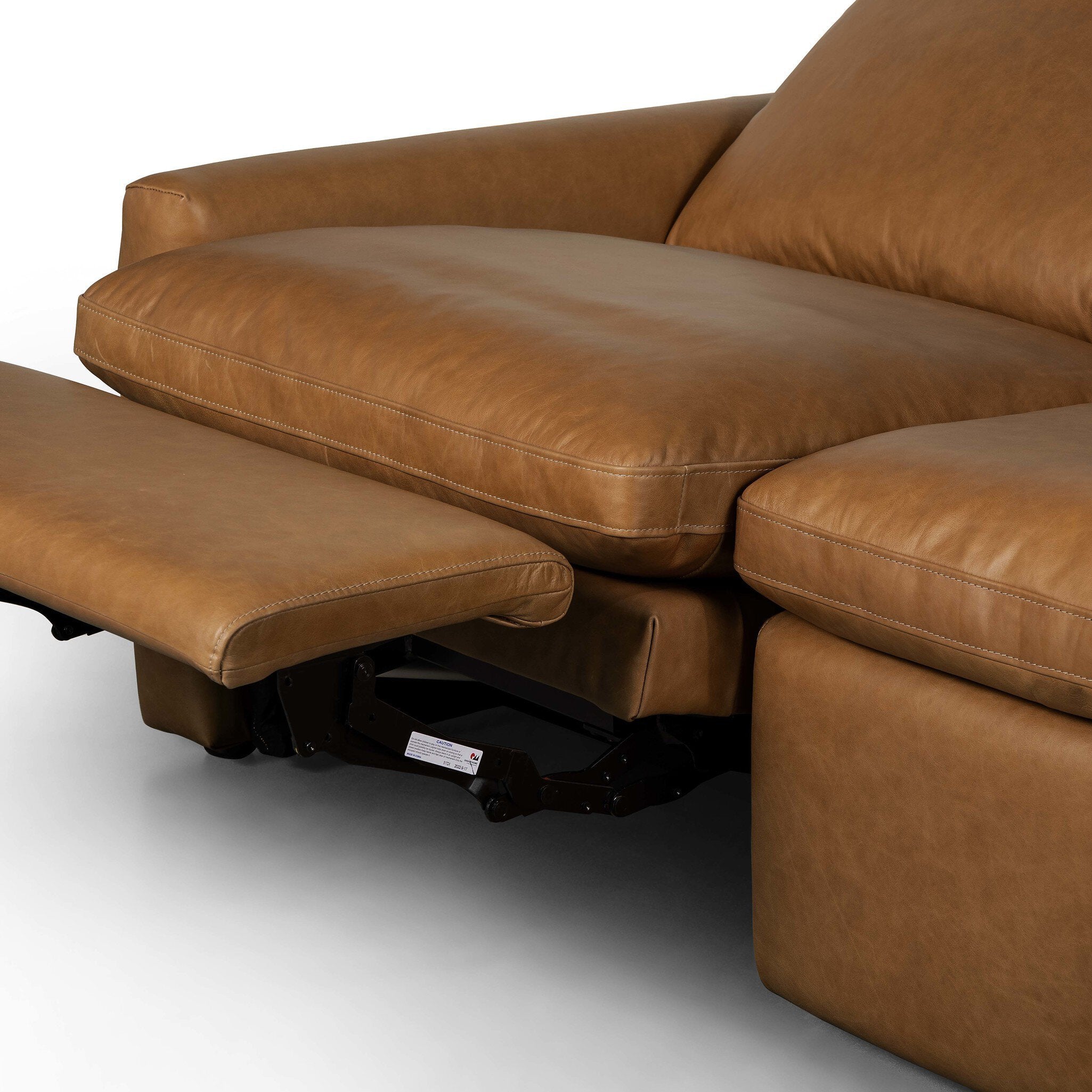 Four Hands Tillery Power Recliner 3-Piece Sectional — Sonoma Butterscotch