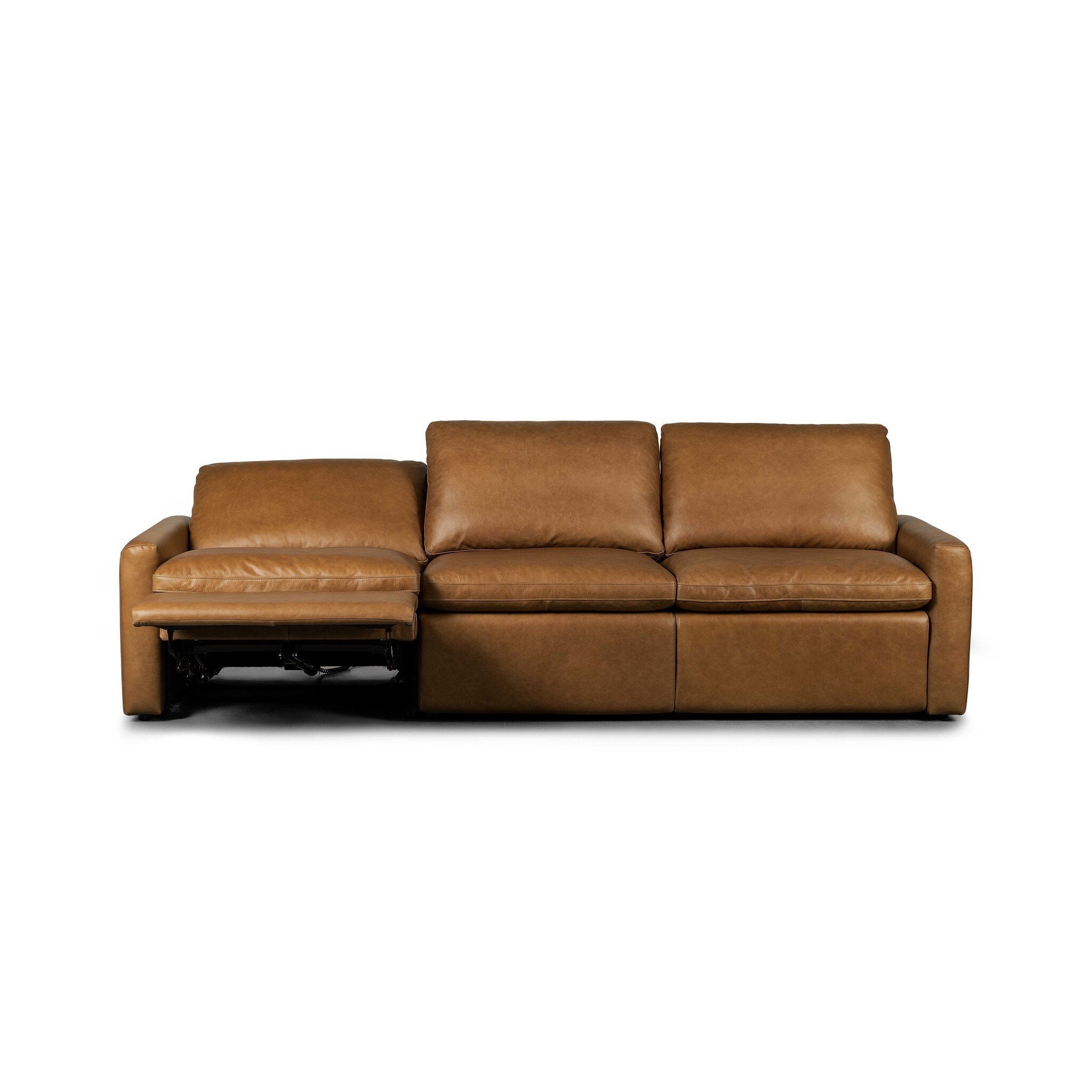 Four Hands Tillery Power Recliner 3-Piece Sectional — Sonoma Butterscotch
