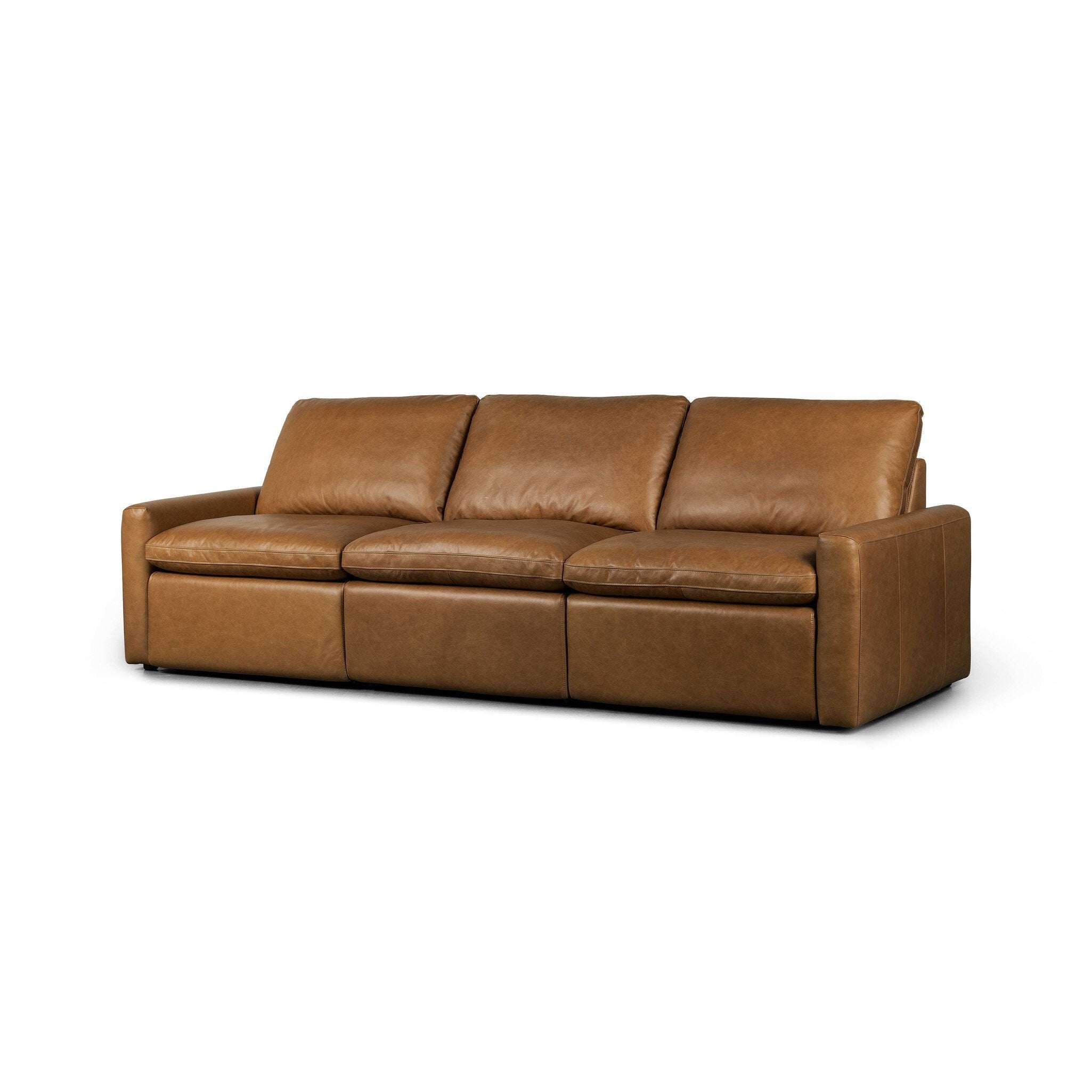 Four Hands Tillery Power Recliner 3-Piece Sectional — Sonoma Butterscotch