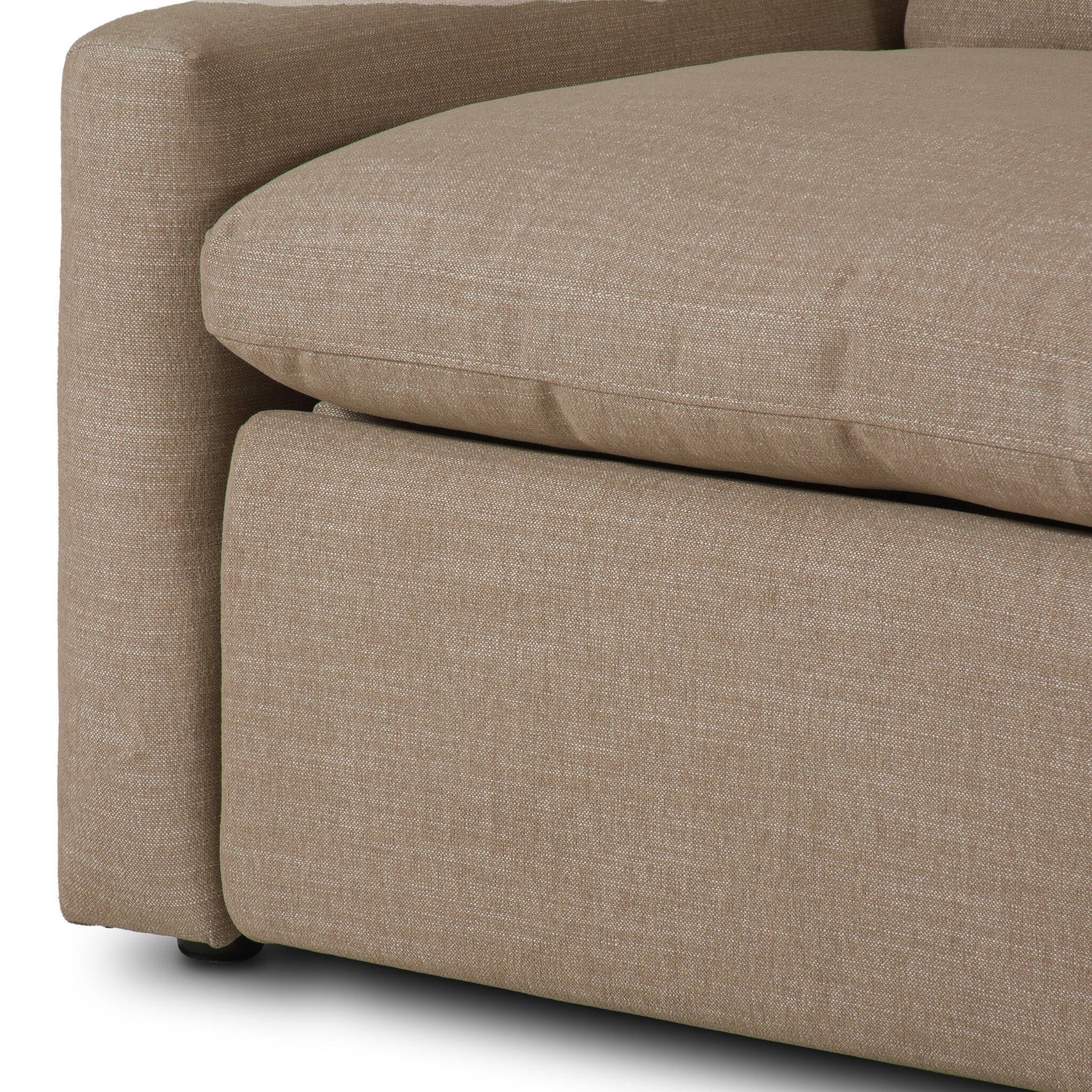 Four Hands Tillery Power Recliner 3-Piece Sectional — Crypton Nomad Taupe