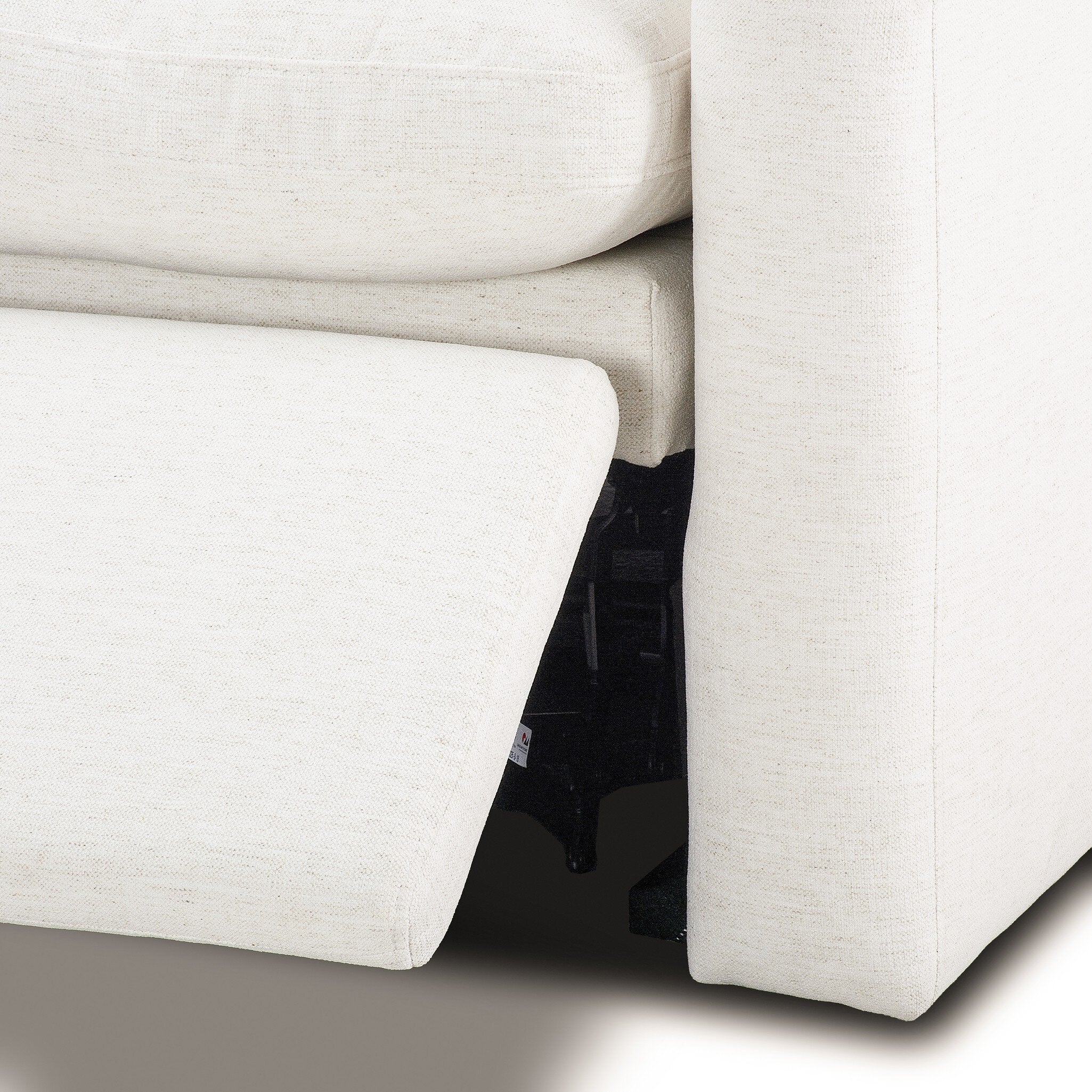 Four Hands Tillery Power Recliner 3-Piece Sectional — Crypton Nomad Snow