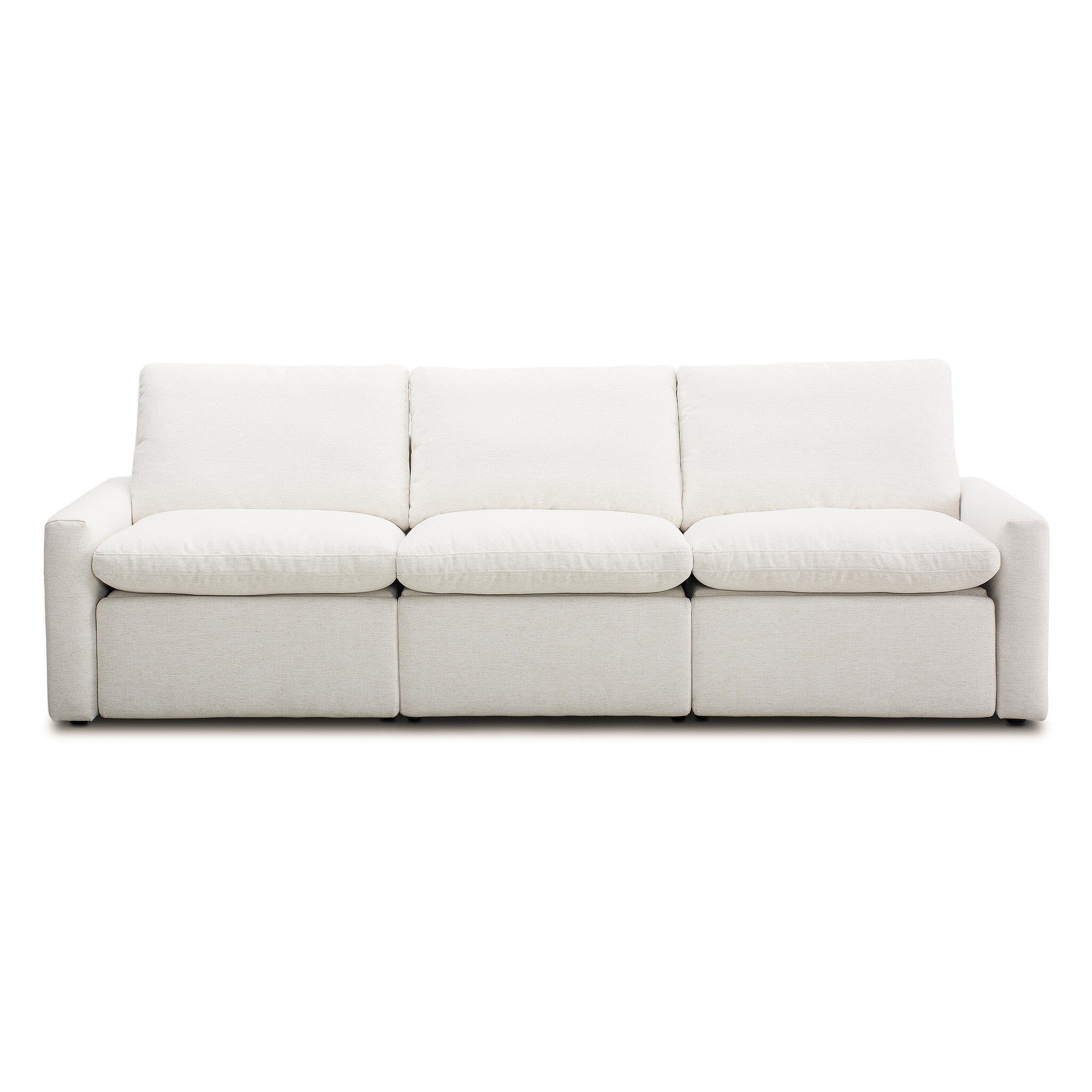 Four Hands Tillery Power Recliner 3-Piece Sectional — Crypton Nomad Snow