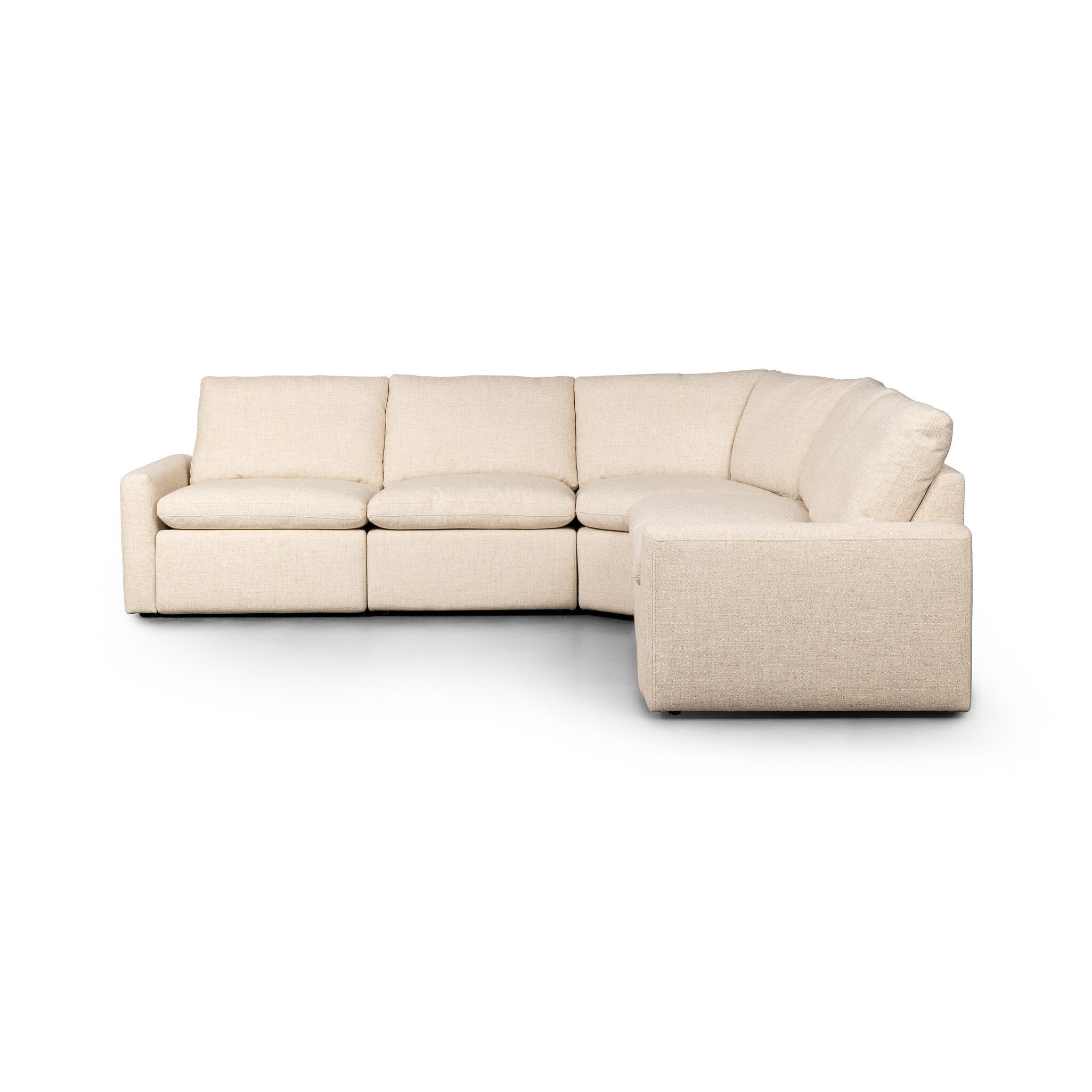 Four Hands Tillery Power Recliner 5-Piece Sectional — Antigo Natural