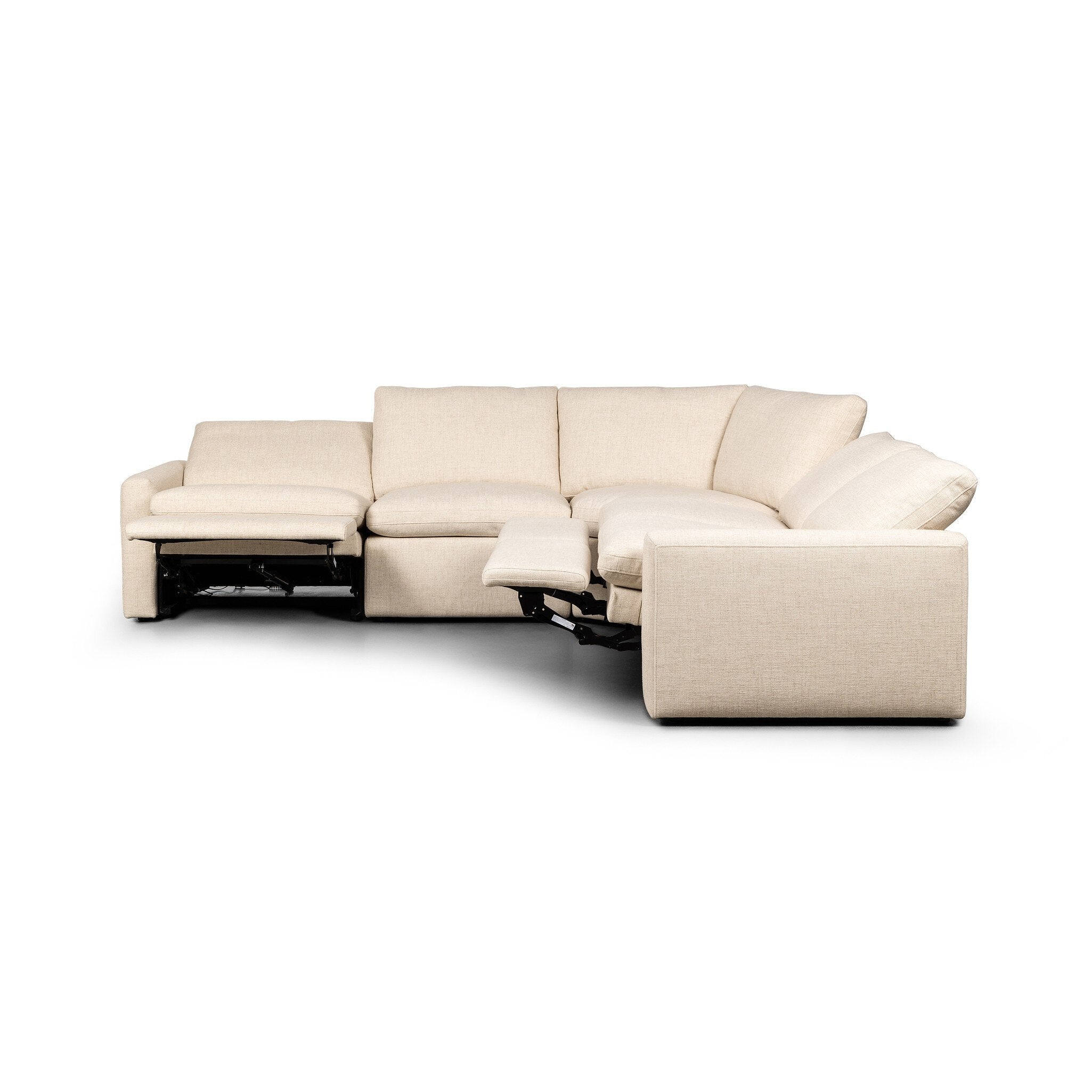 Four Hands Tillery Power Recliner 5-Piece Sectional — Antigo Natural