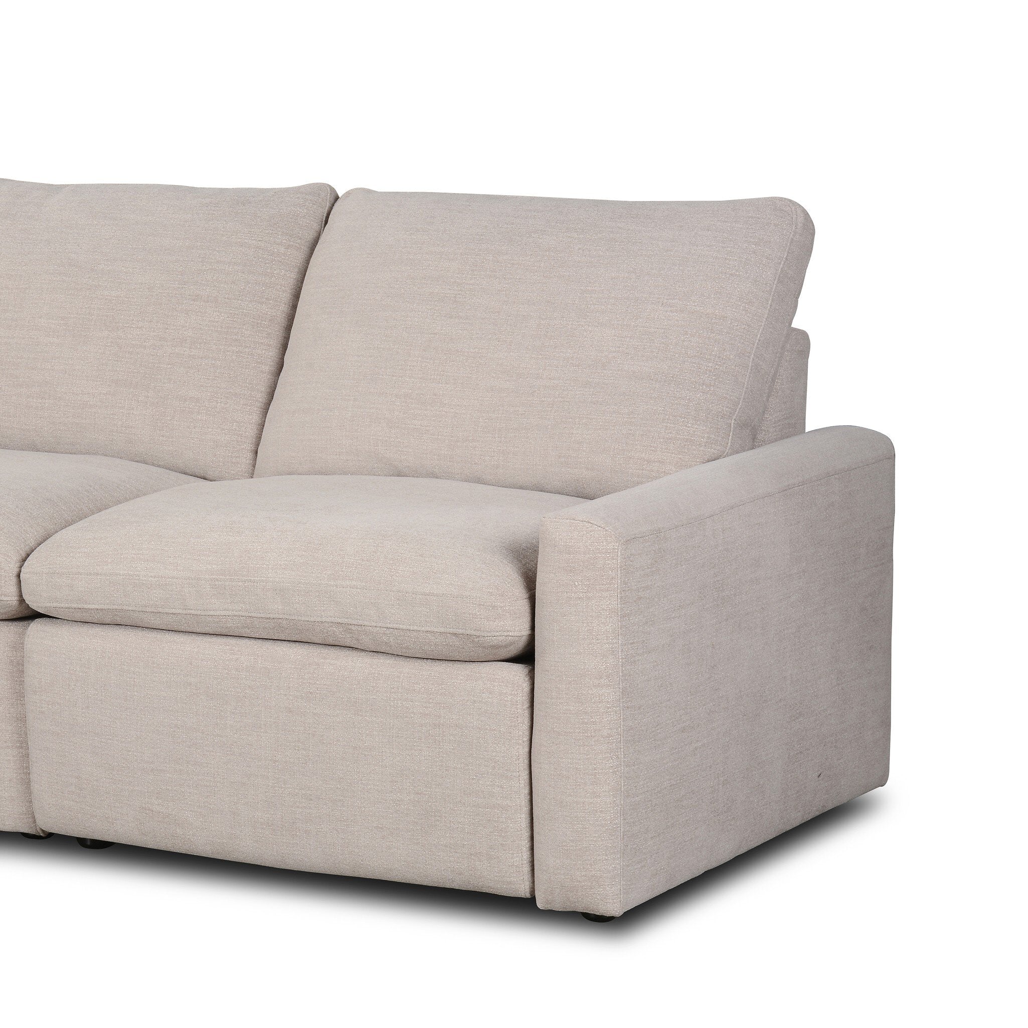 Four Hands Tillery Power Recliner 5-Piece Sectional — Laken Stone