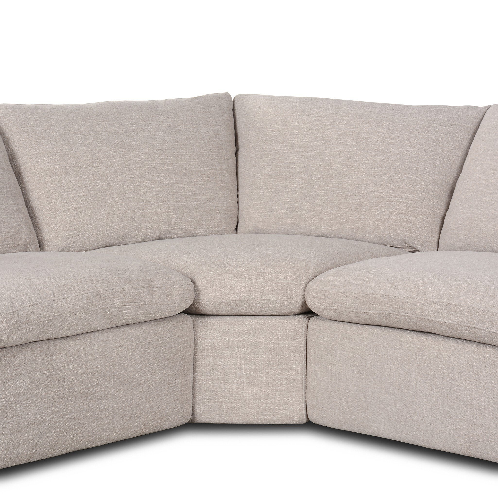 Four Hands Tillery Power Recliner 5-Piece Sectional — Laken Stone