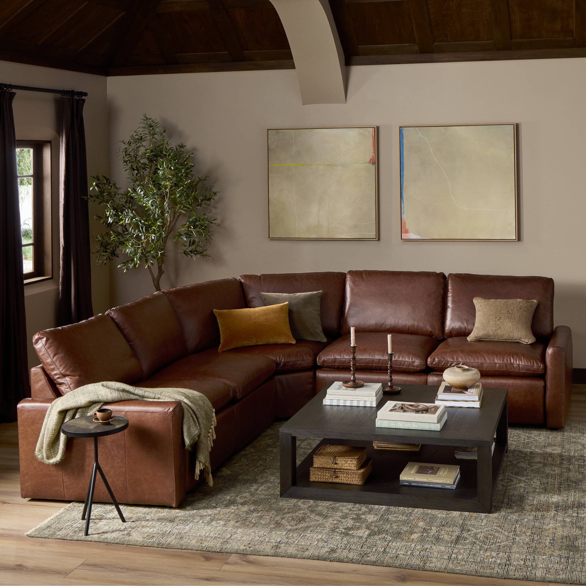 Four Hands Tillery Power Recliner 5-Piece Sectional — Sonoma Coco