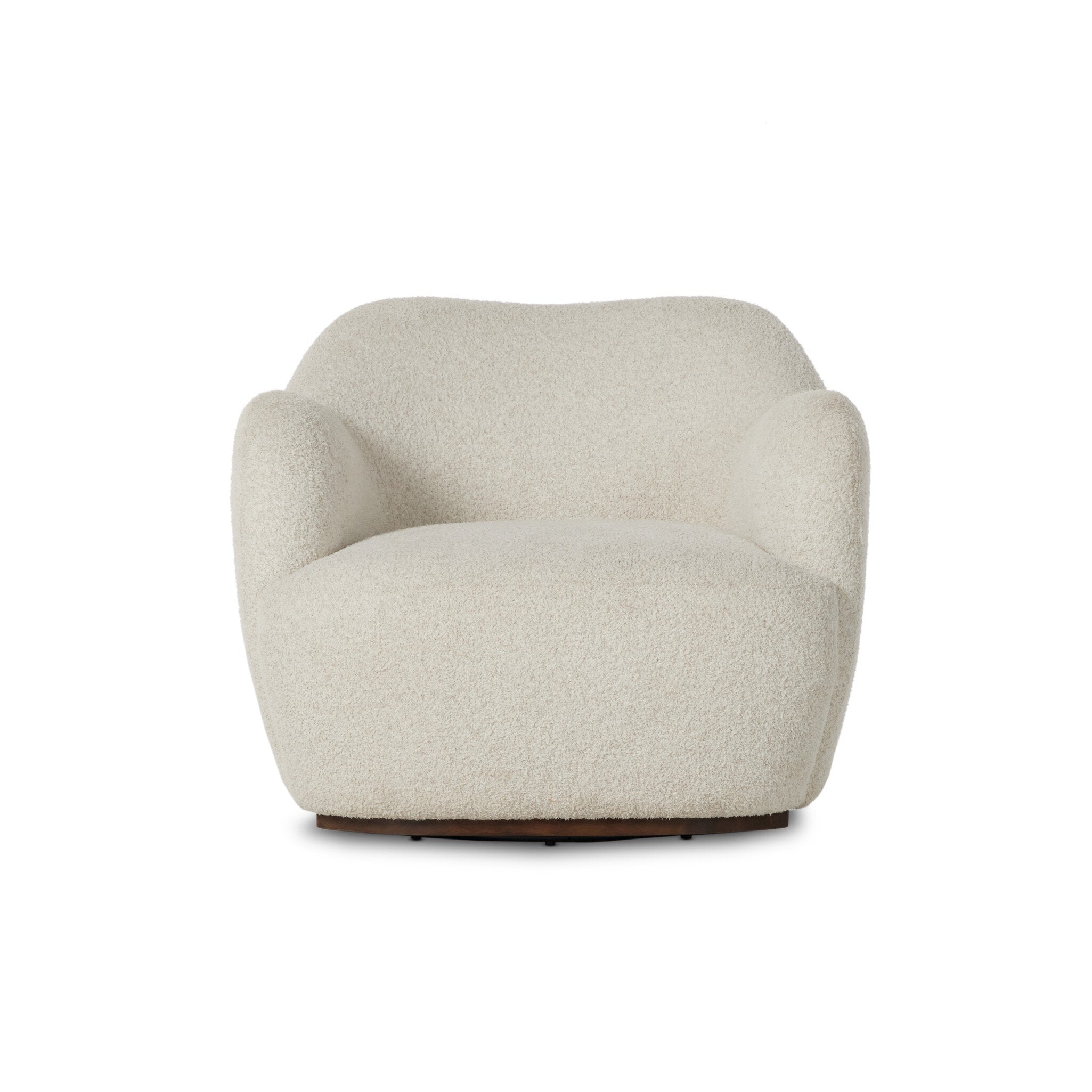 Four Hands Julius Swivel Chair — Sheldon Ivory-Vintage Parawood