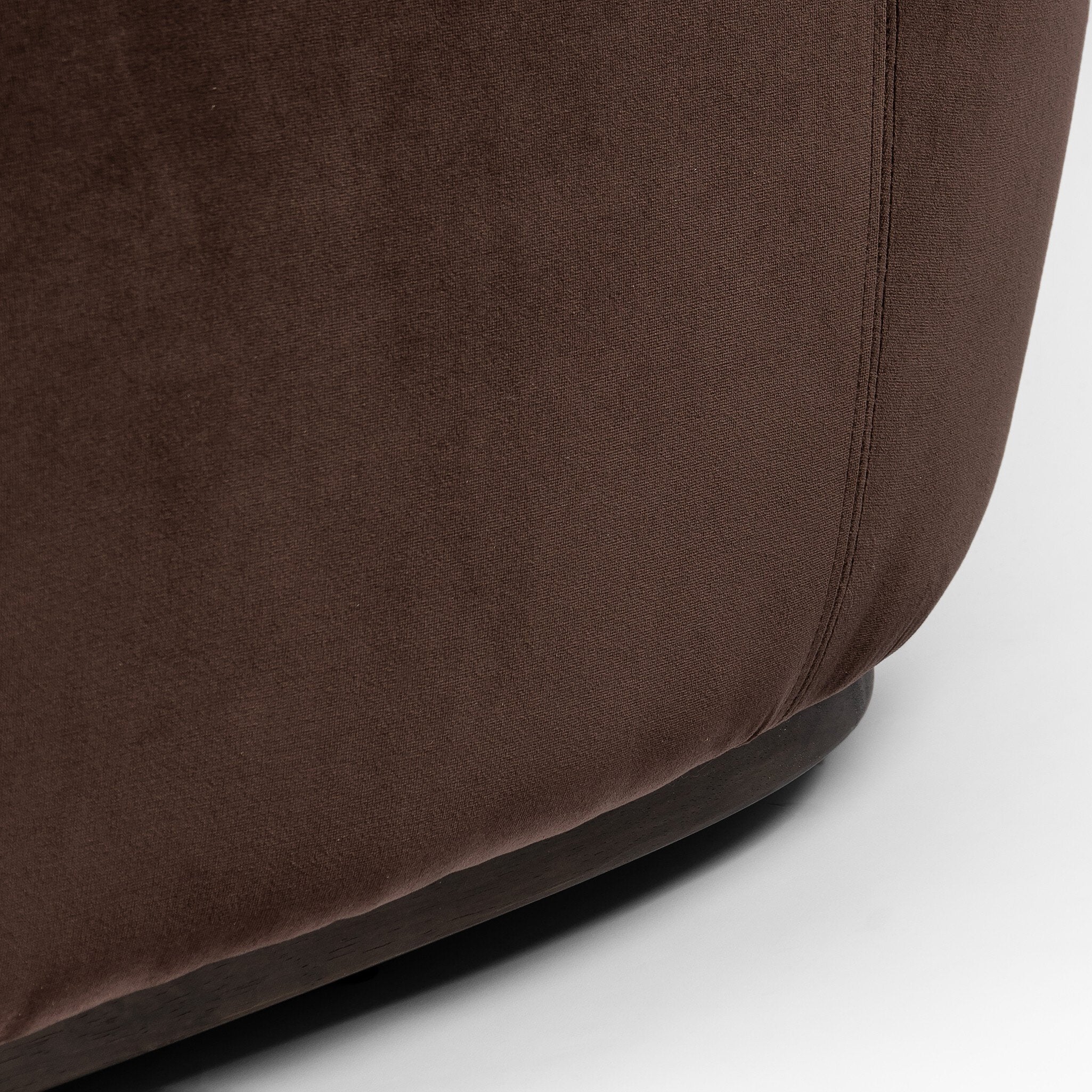 Four Hands Julius Swivel Chair — Surrey Cocoa-Sienna Brown