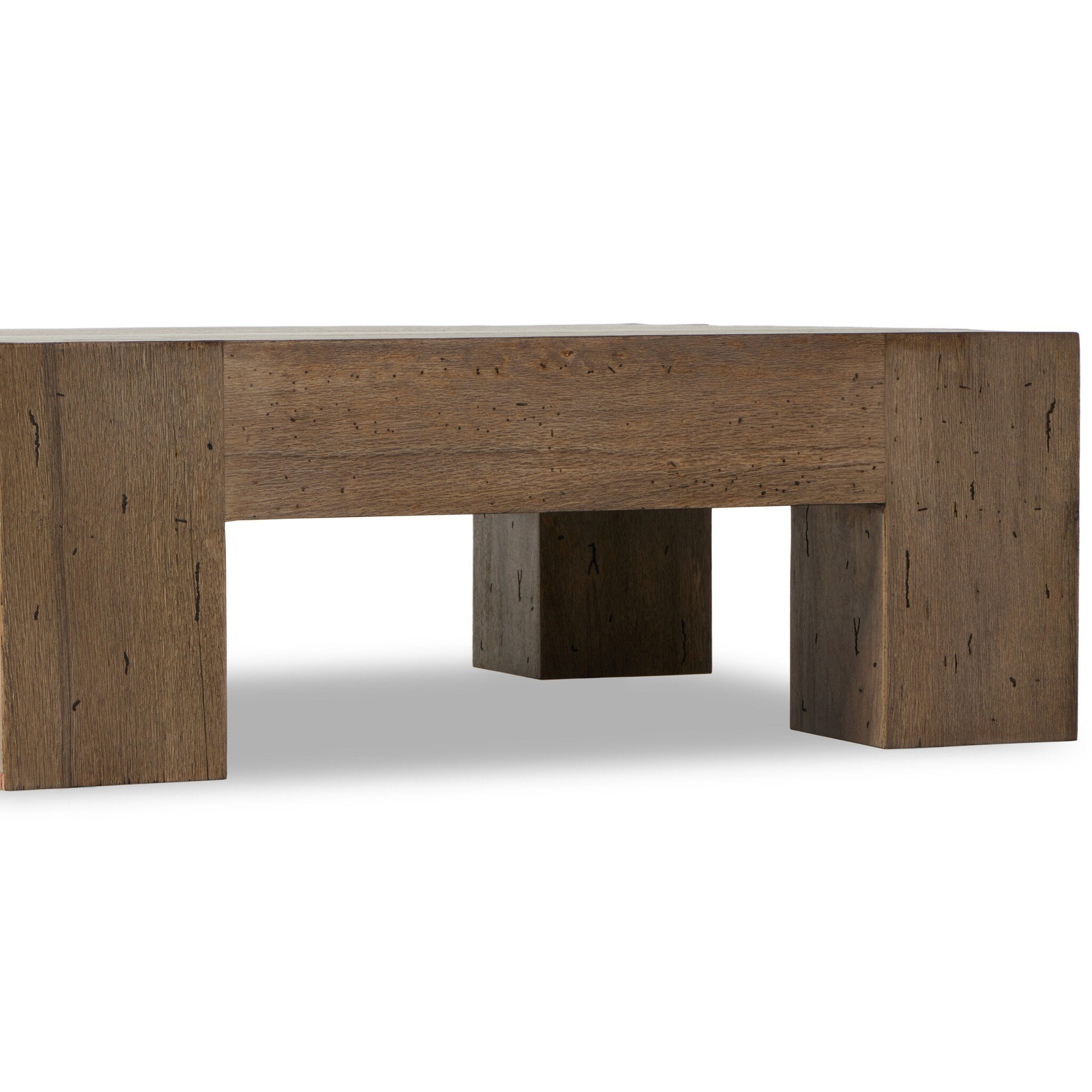 Four Hands Abaso Coffee Table — Rustic Wormwood Oak