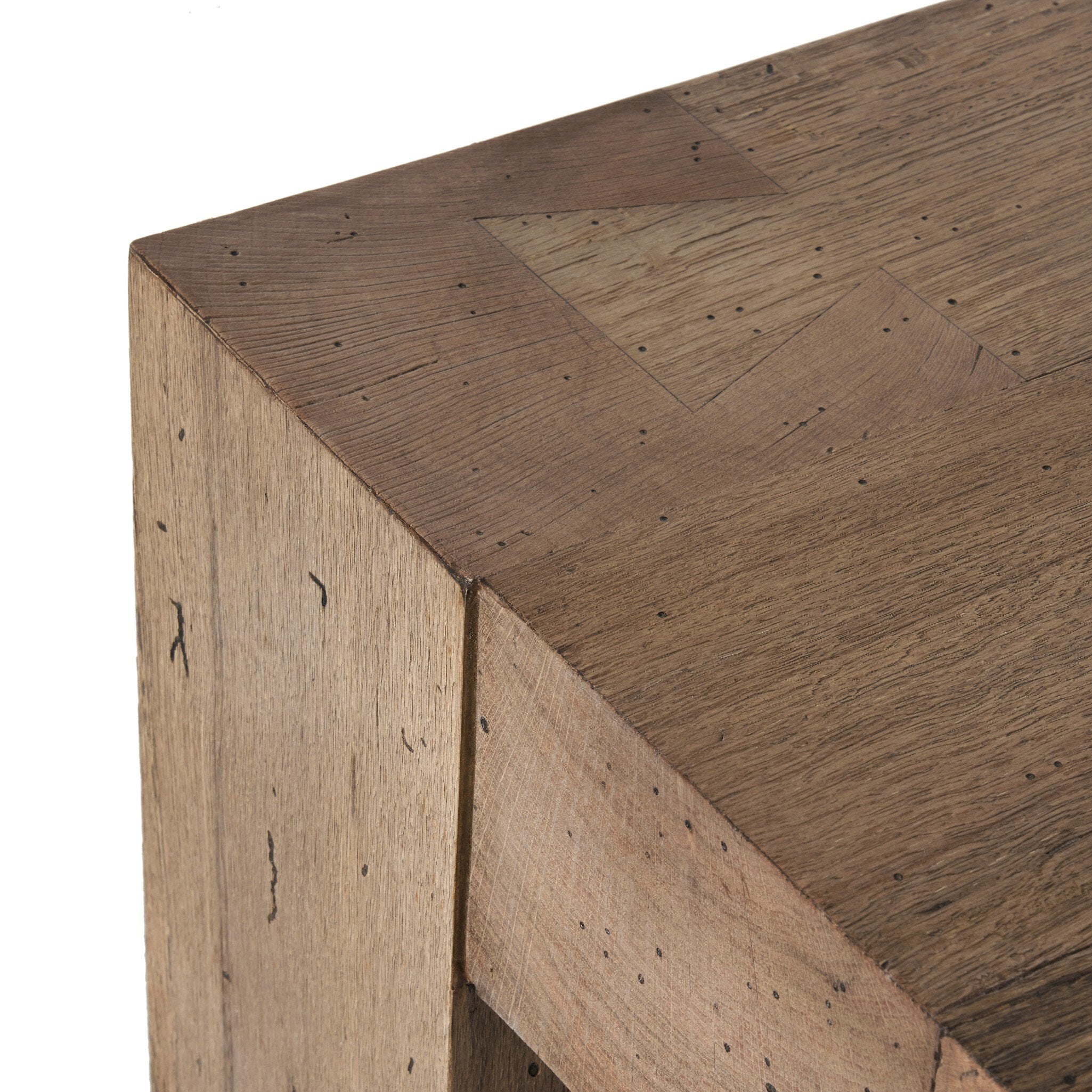 Four Hands Abaso Coffee Table — Rustic Wormwood Oak